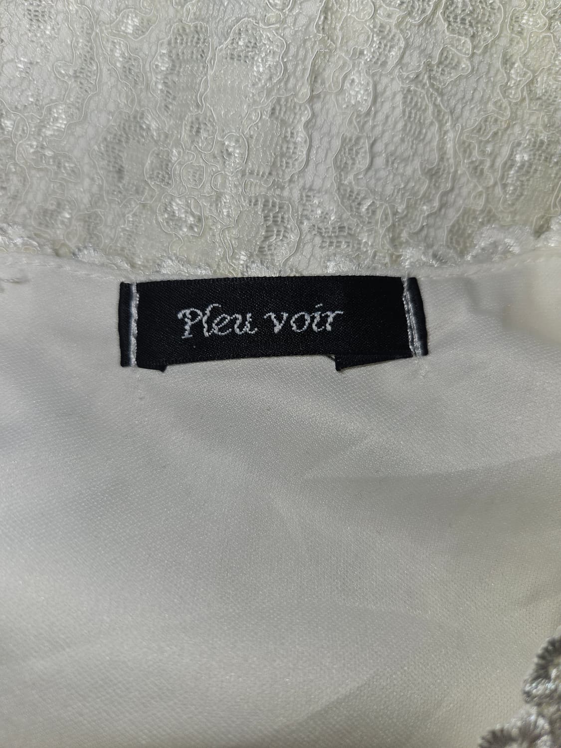 pleu voir 빈티지 레이스 스퀘어넥 블라우스 상품이미지4