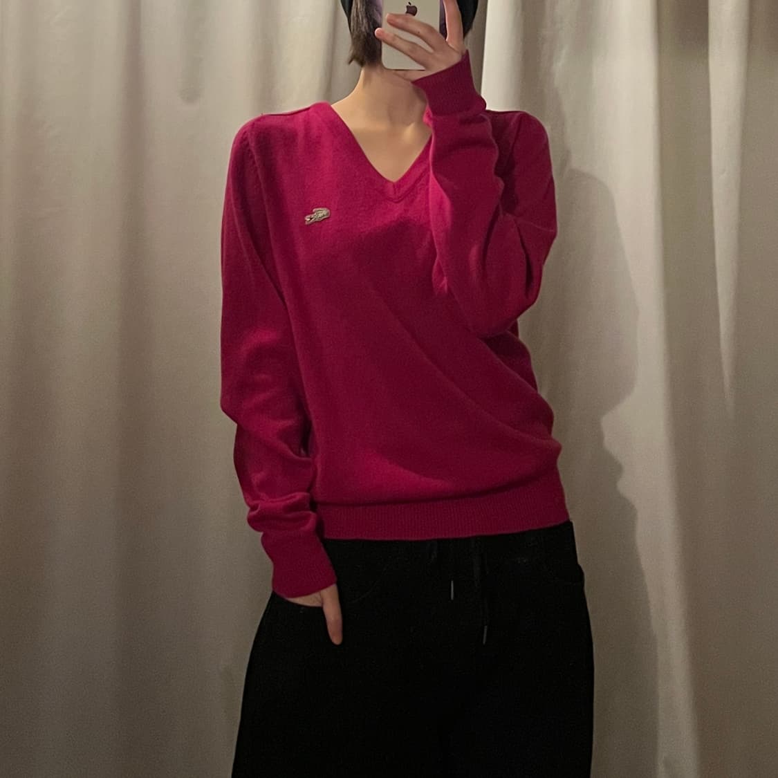 라코스테 브이넥 니트 상품이미지1