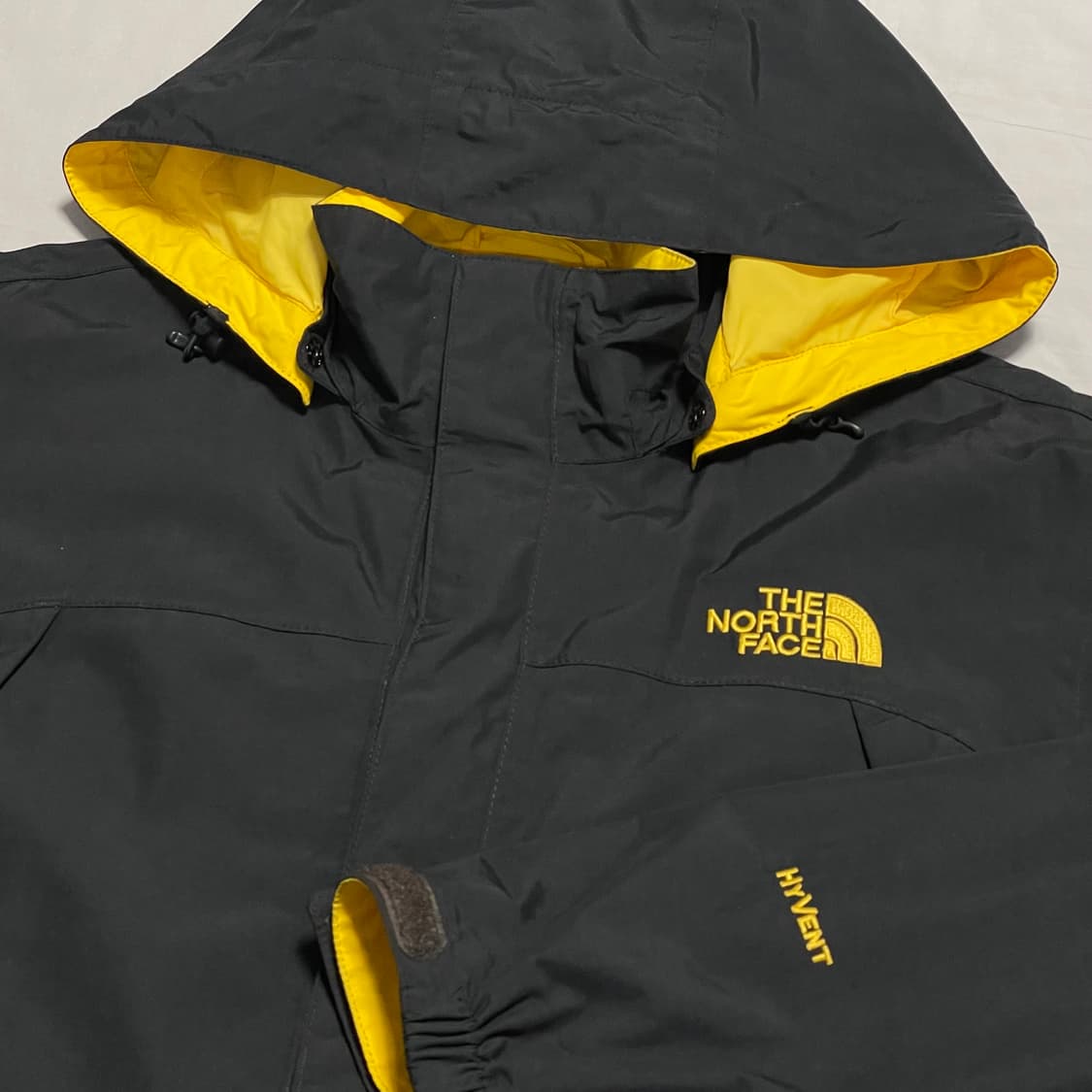 M 노스페이스 하이벤트 옐로우 배색 나일론 후드자켓 상품이미지1