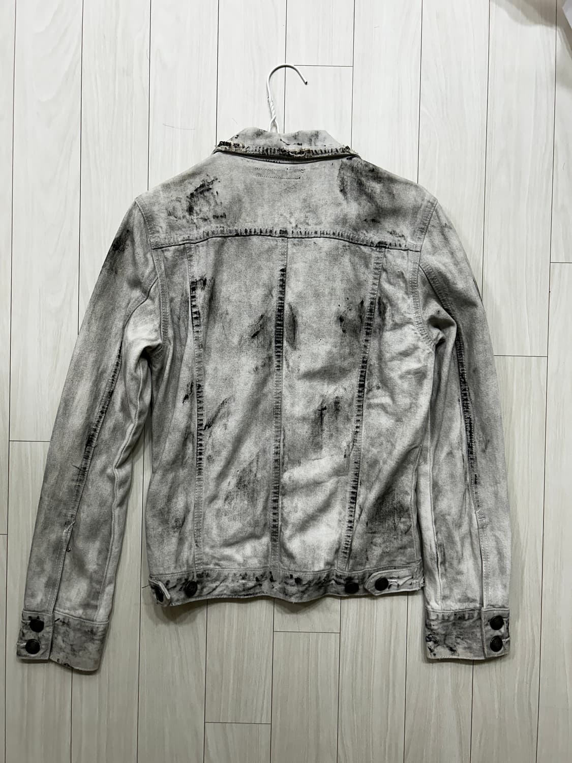 Fuga 데미지 워싱 크랙 데님 자켓 vkei 락시크 펑크 상품이미지4