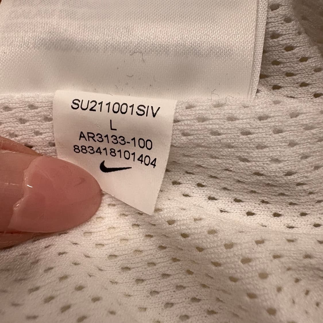 [정품/L,100] 나이키 빅스우시 우븐 바람막이 화이트 b17 상품이미지8