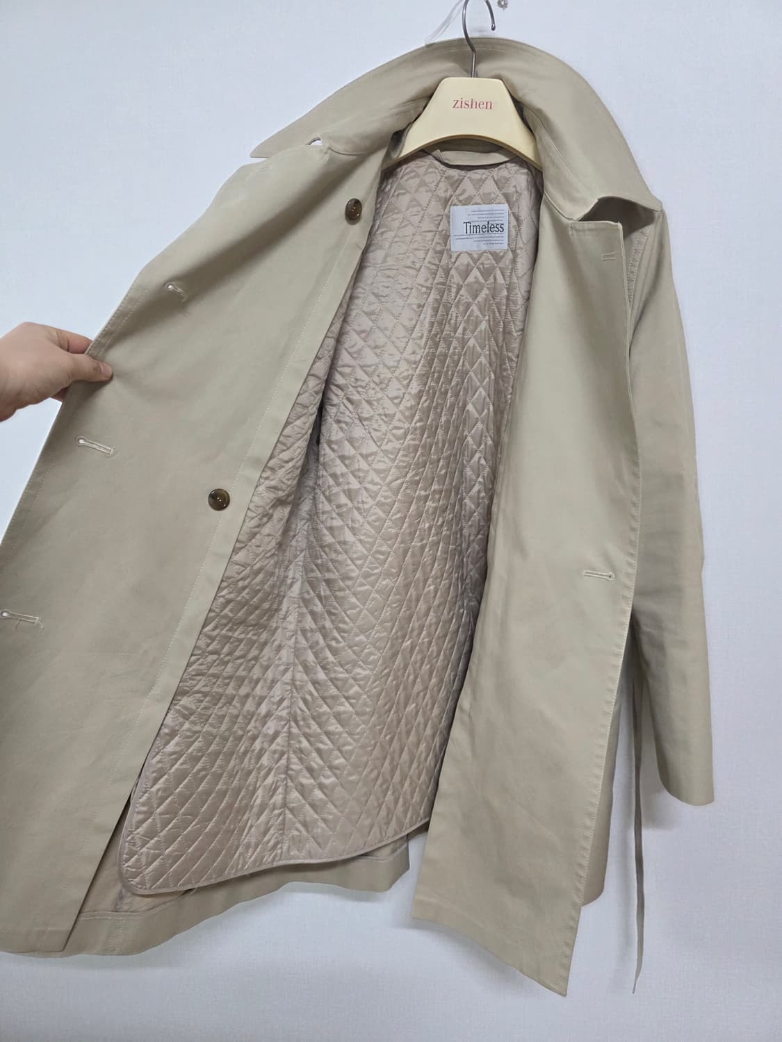 누빔 바바리 상품이미지4