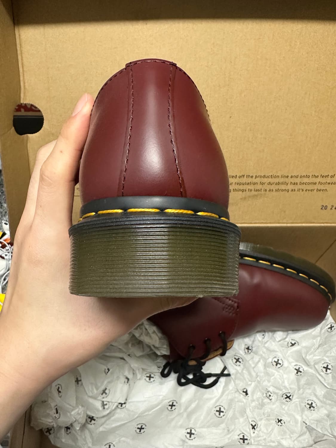 270 닥터마틴 1461 스무스 체리레드 상품이미지4