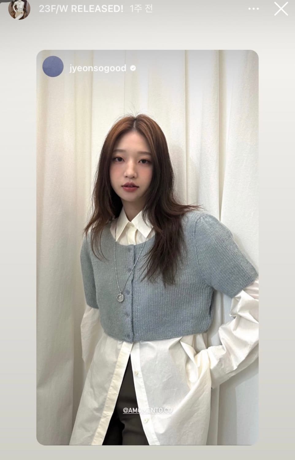 아모멘코 알파카 크롭 가디건  상품이미지3