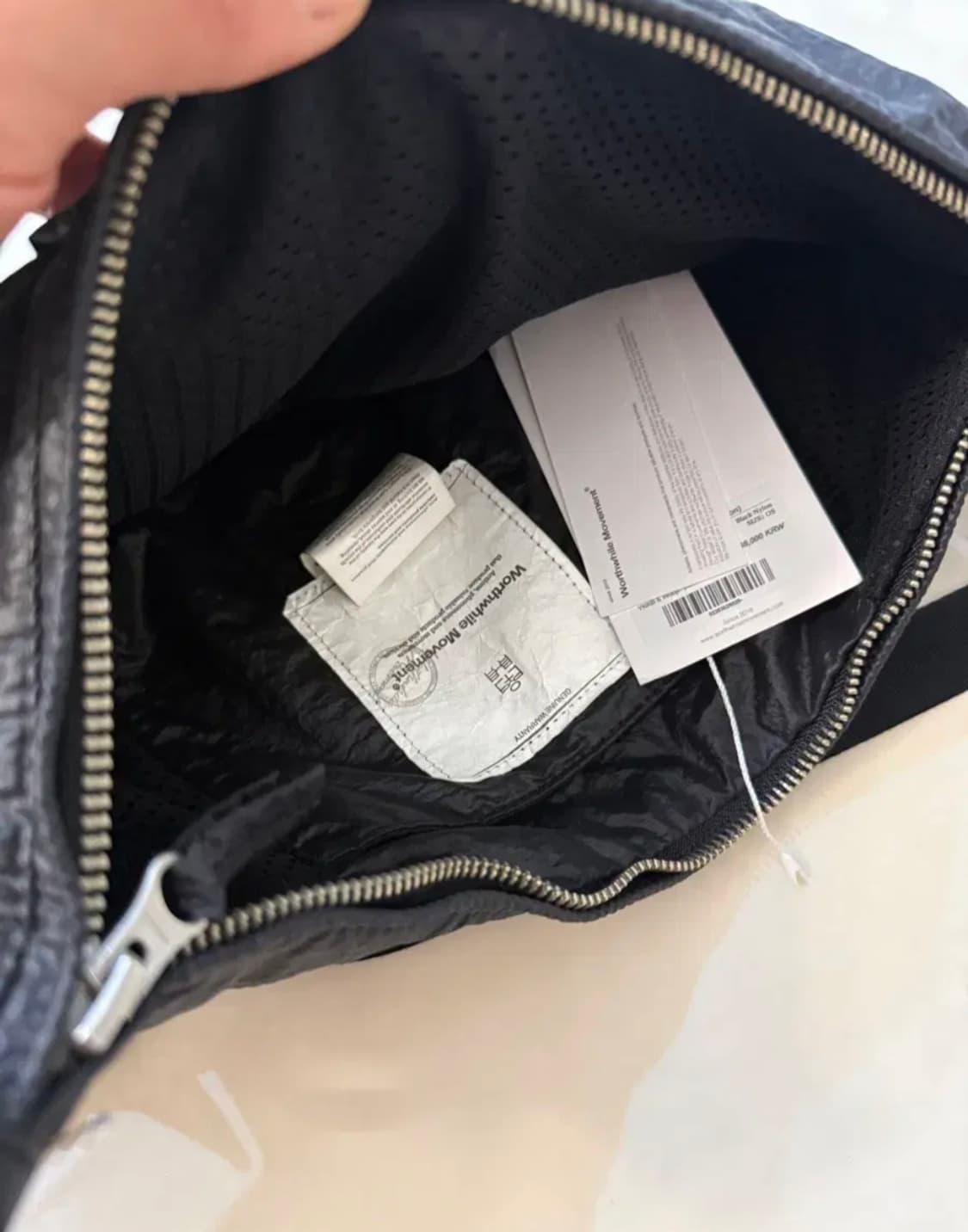 폴리테루 X 월스와일 무브먼트 카프백 블랙 나일론 상품이미지3