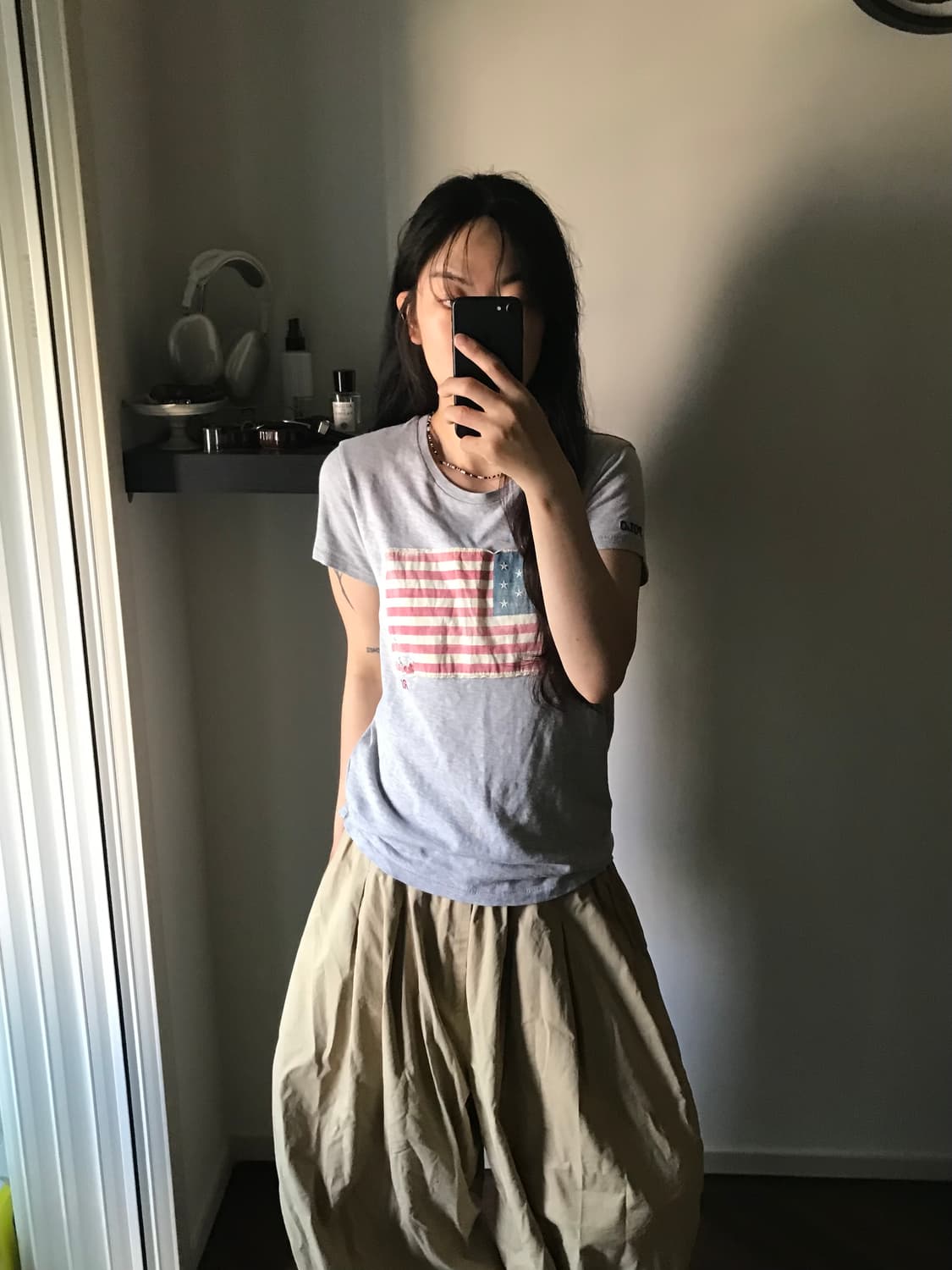 폴로 랄프로렌 성조기 그레이 반팔티 상품이미지4