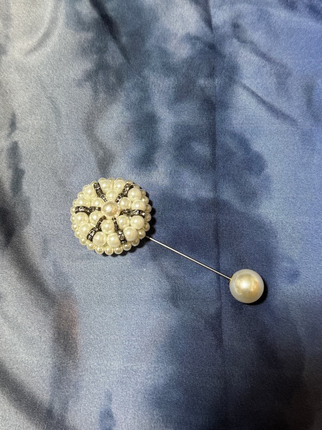 진주 장식 옷핀 브로치 상품이미지1