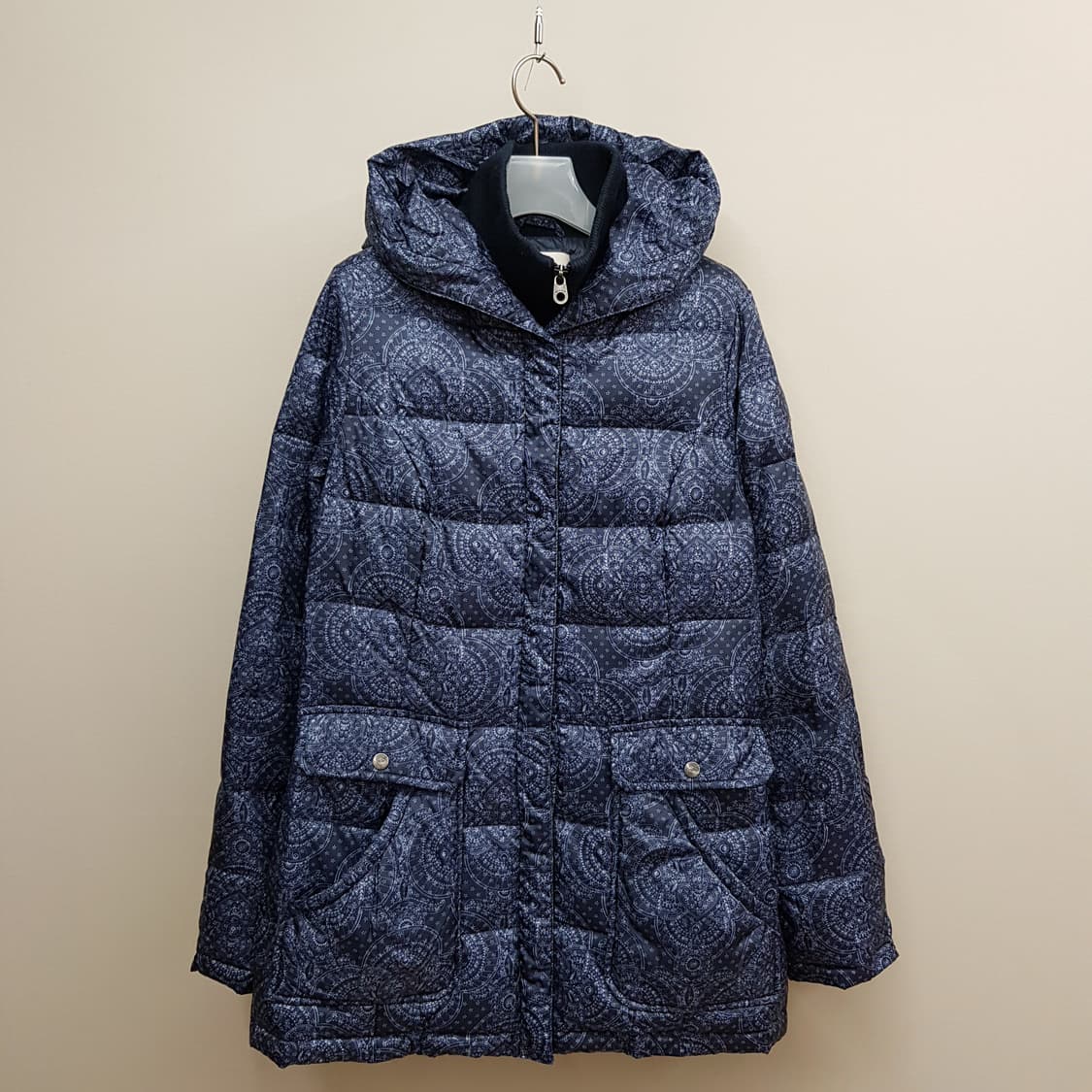 오일릴리 OILILY 페이즐리 패턴 후드 다운 점퍼 M사이즈 상품이미지1