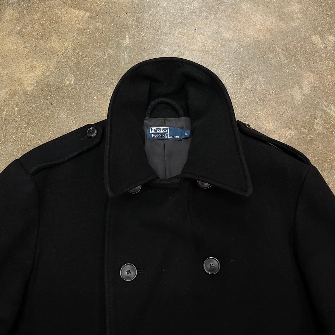 폴로 블랙 더블 피코트  상품이미지5