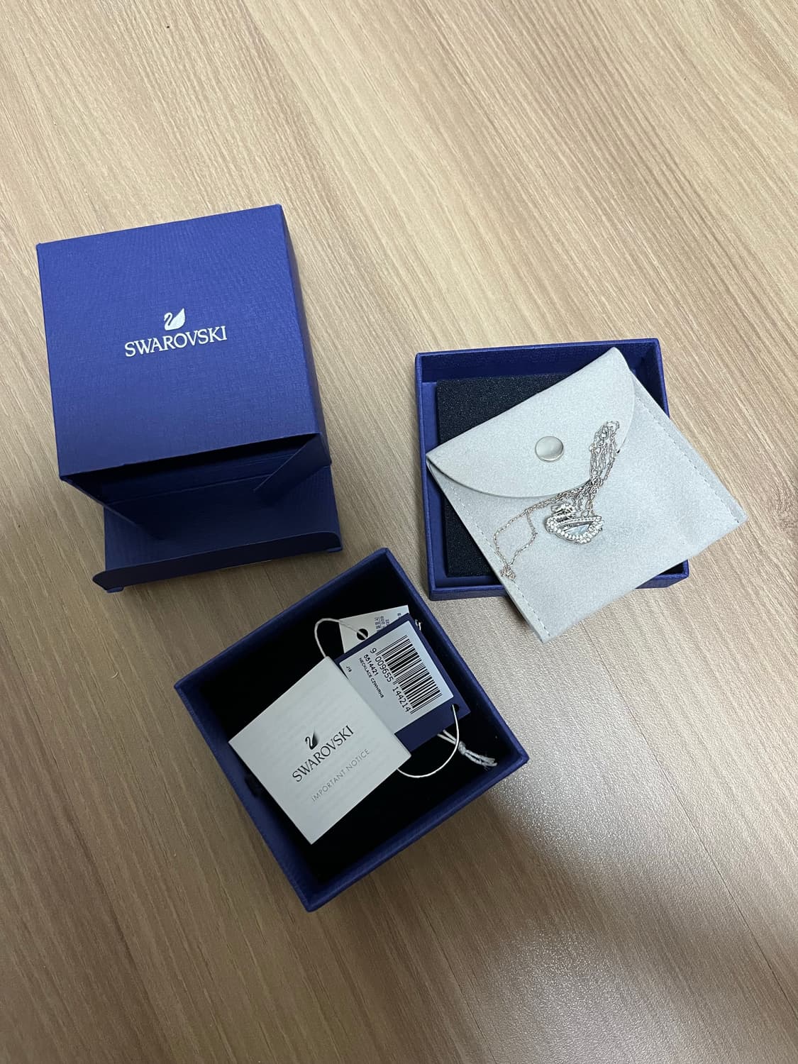 스와로브스키 스완 목걸이 풀박스 상품이미지1