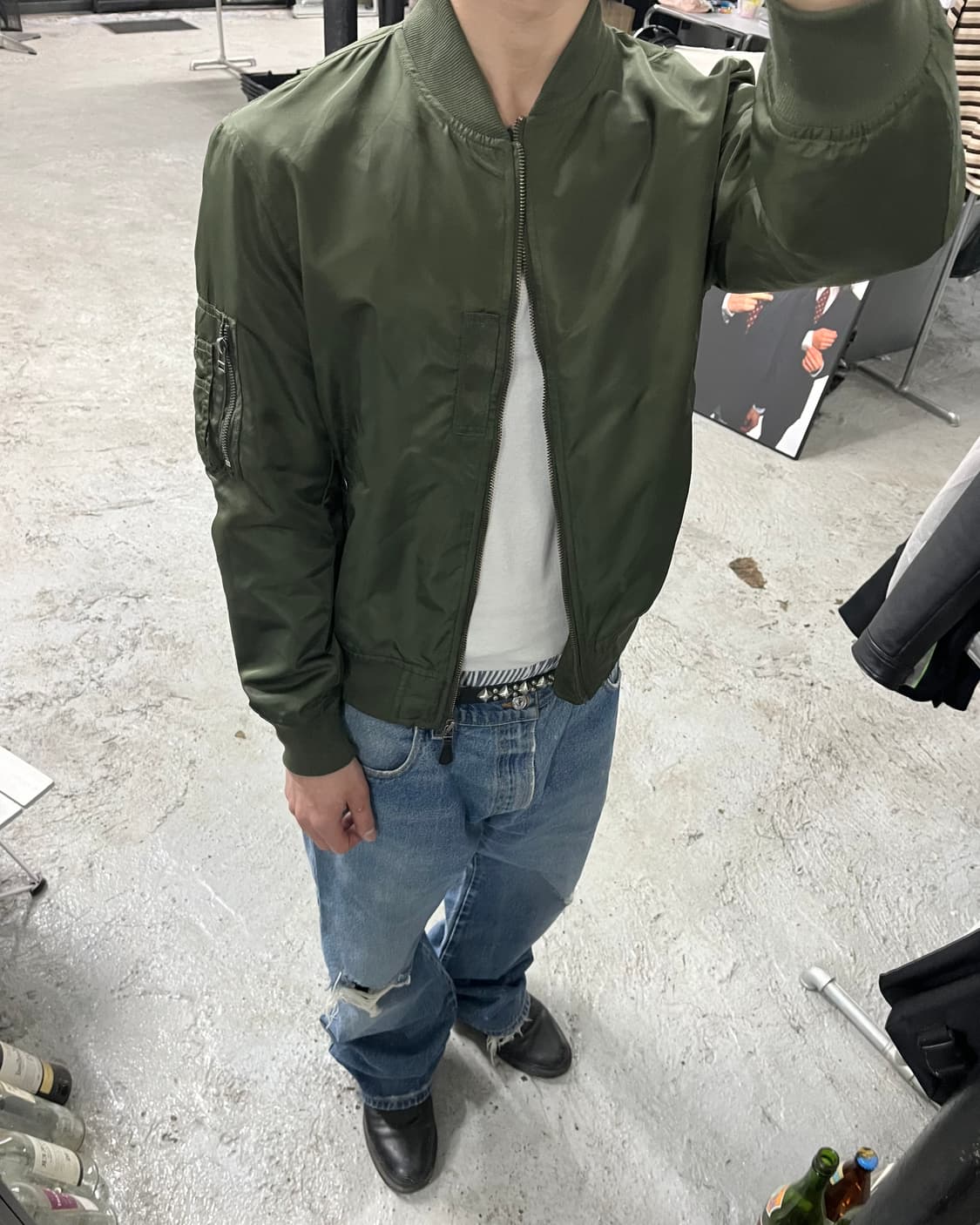 GU ma-1 bomber jacket 상품이미지4