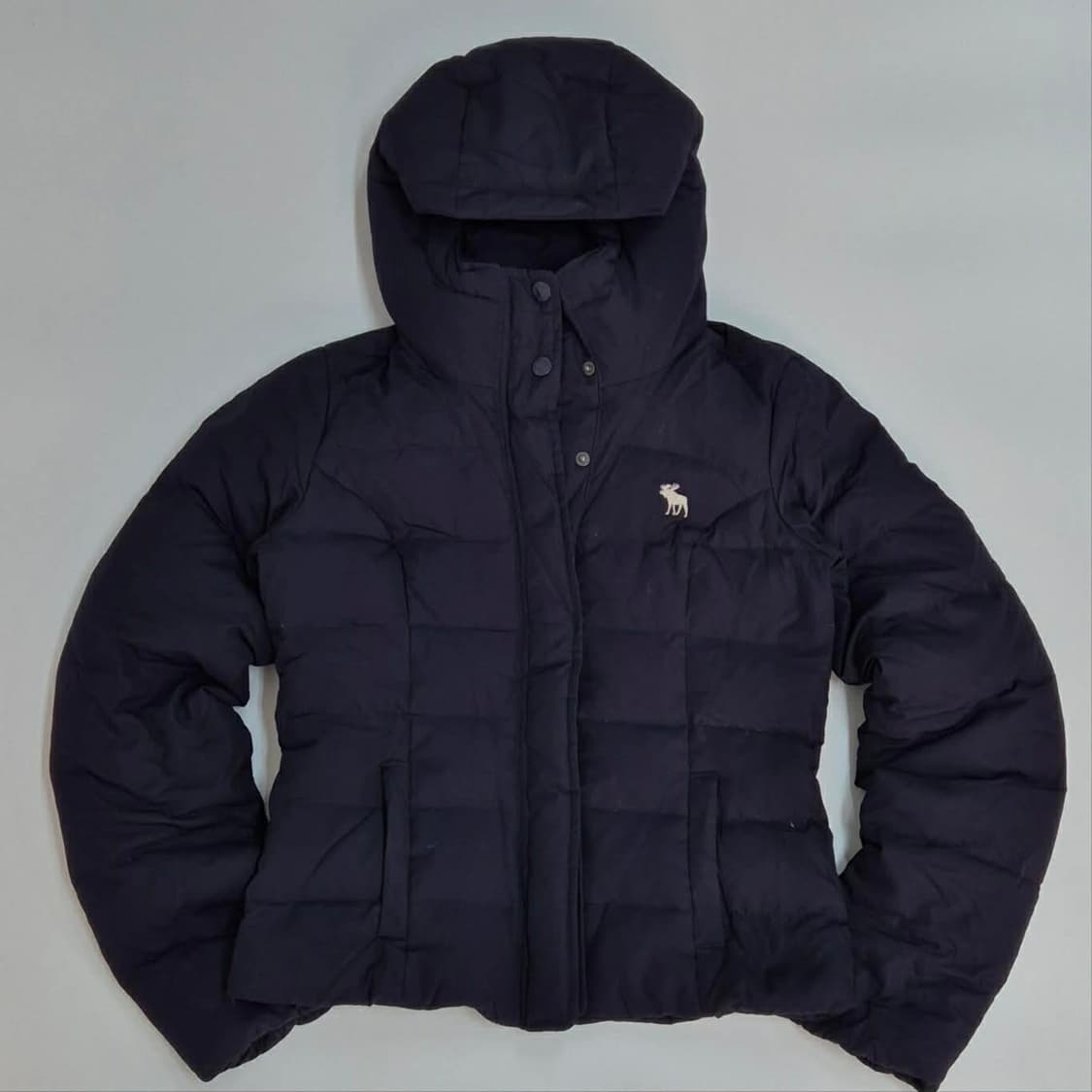 아베크롬비 y2k 여리핏 걸즈 다운 자켓 후드 푸퍼 패딩(M) 상품이미지2