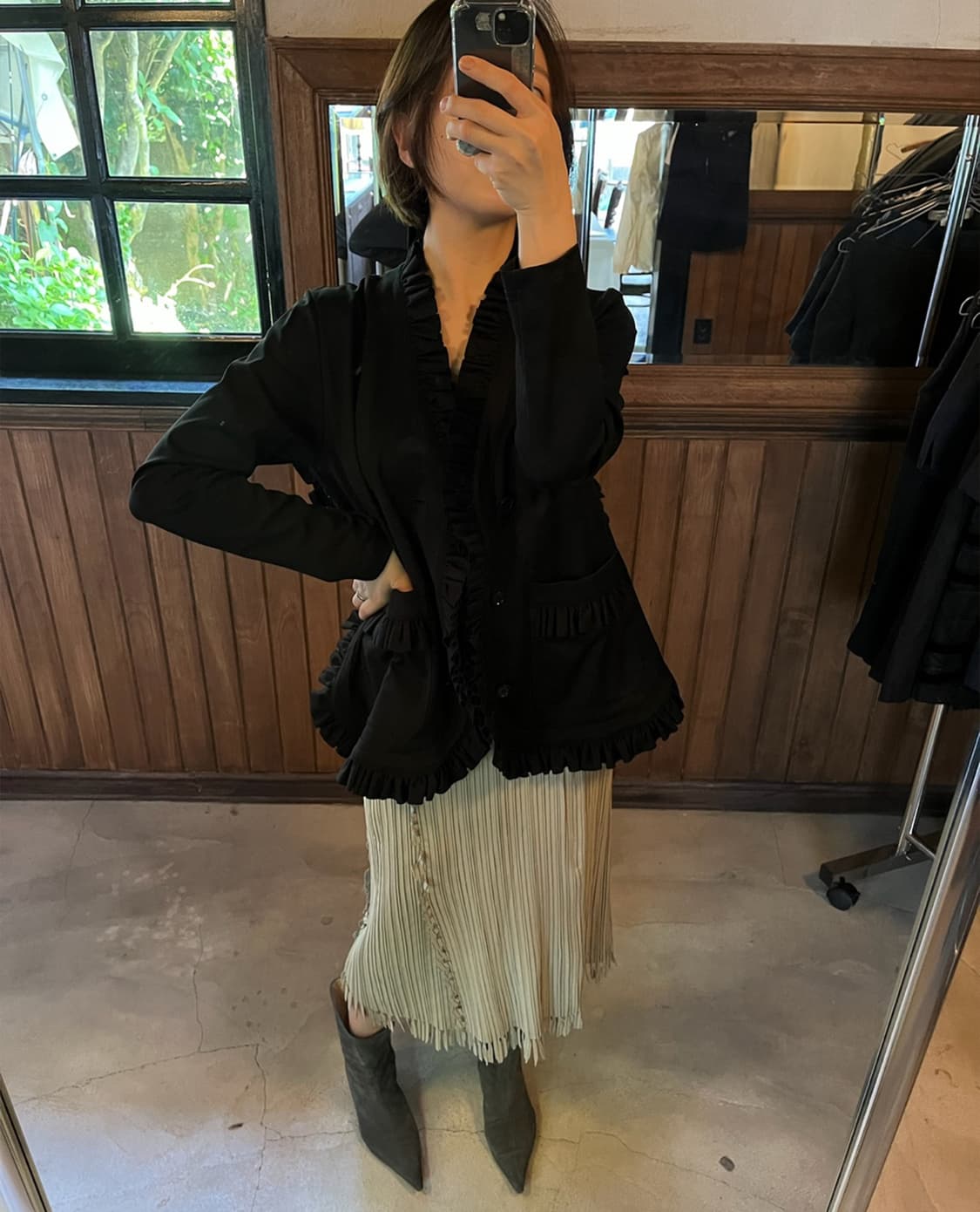 ISSEY MIYAKE tassel pleated midi skirt 상품이미지2
