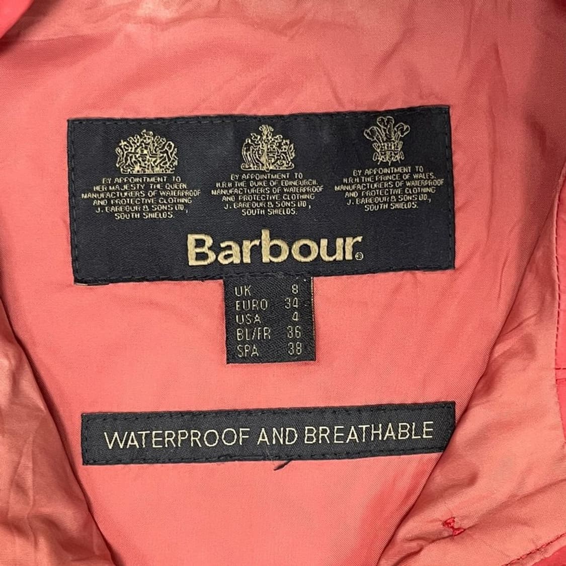 바버 로고 자수 후드 자켓 v0460 상품이미지9