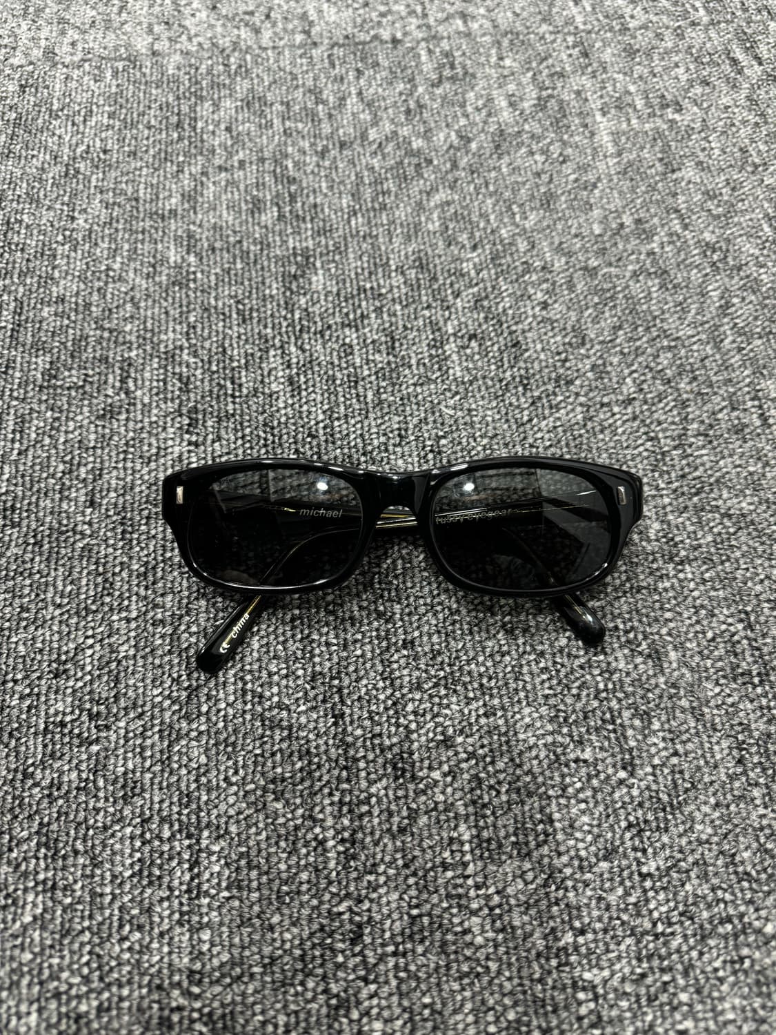 90s 올드 스투시 마이클 블랙 선글라스 STUSSY michael 상품이미지3