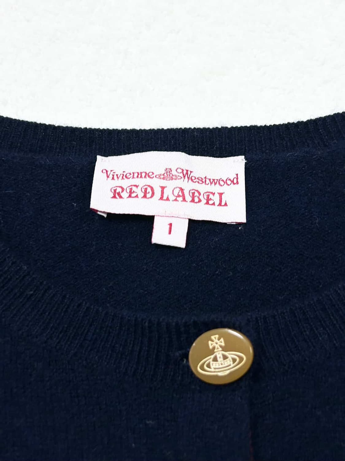 비비안웨스트우드 래드라벨 네이비 울 가디건 상품이미지8
