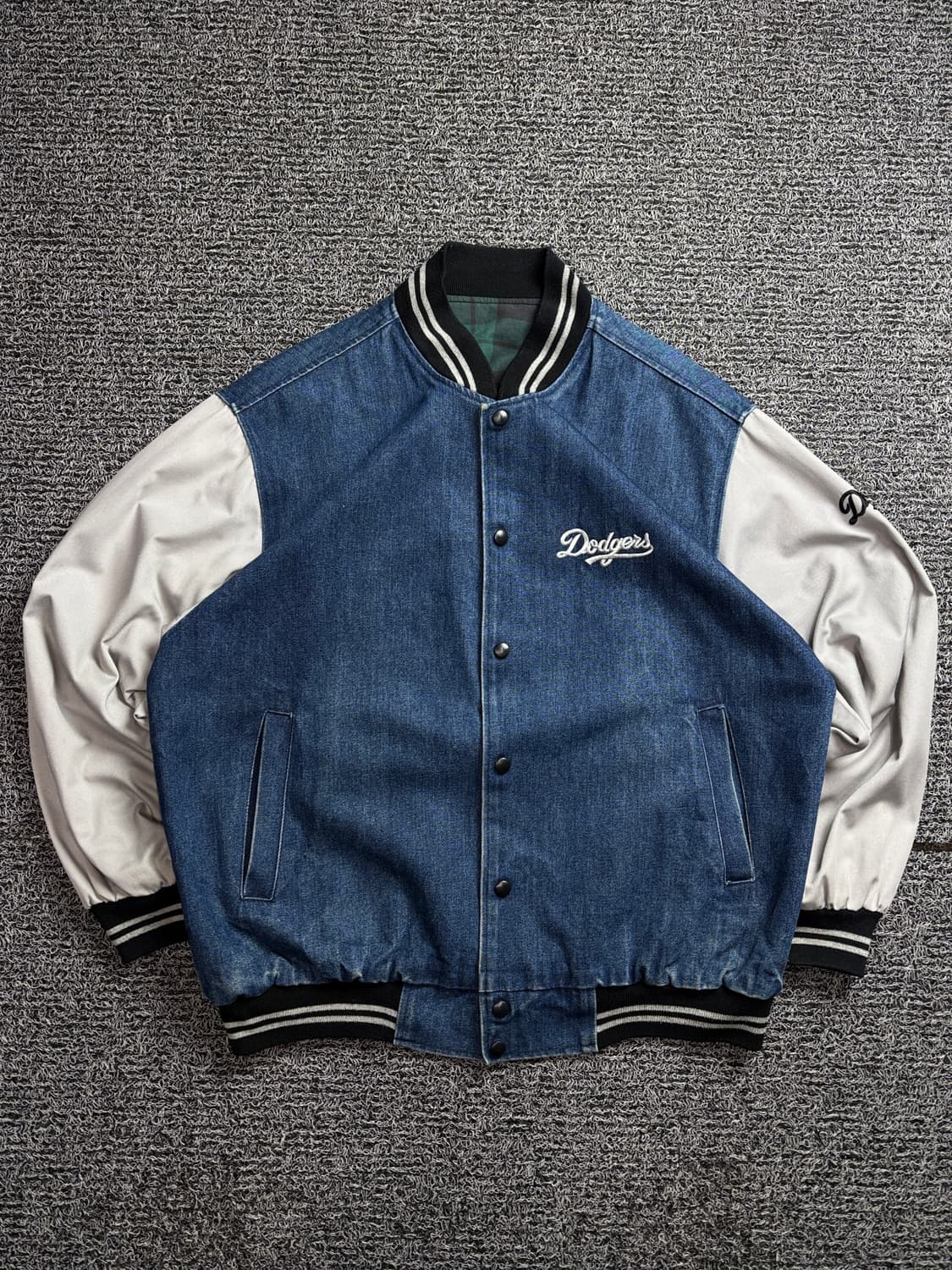 00s 빈티지 LA 다져스 빅로고 올드스쿨 데님 바시티 자켓 2392  상품이미지2