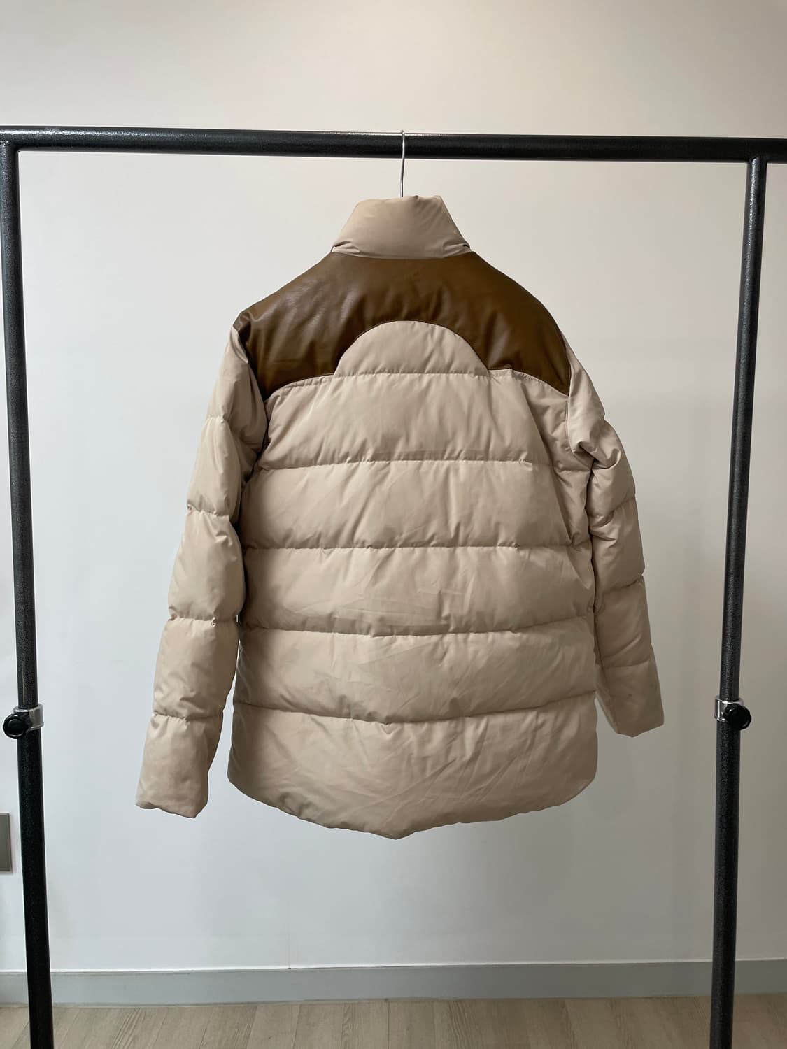 (100) 쉐비뇽 배색 덕다운 패딩 자켓 상품이미지3