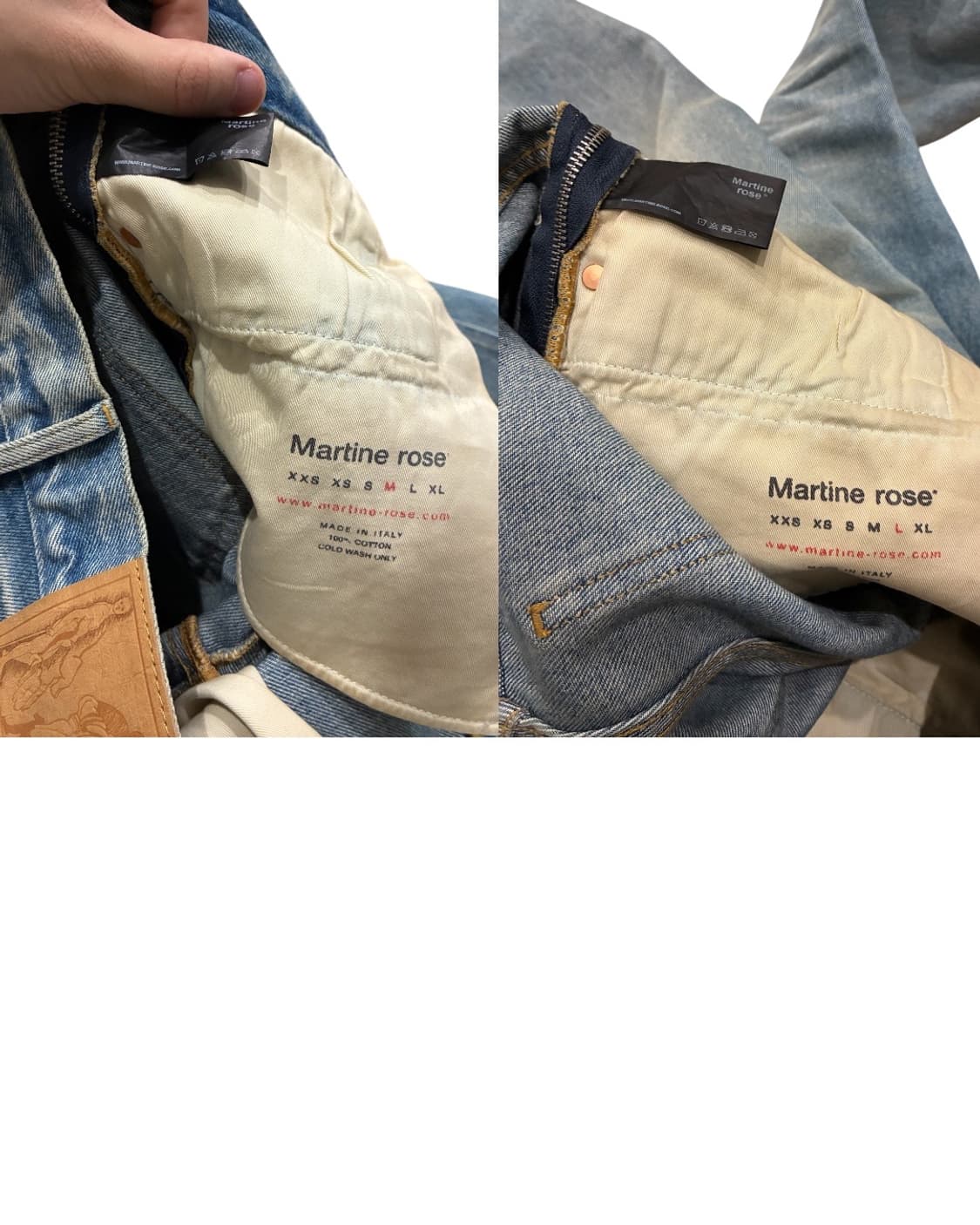 마틴로즈 지퍼 데님 M / L(솔드아웃) 상품이미지4