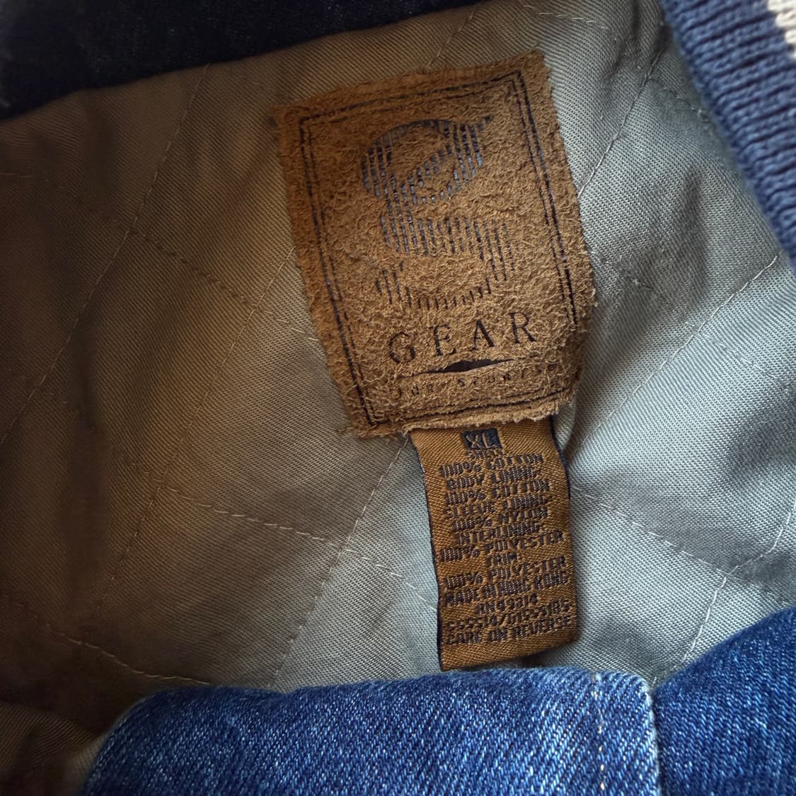 90s 기어 포 스포츠 데님 바시티 자켓 상품이미지7