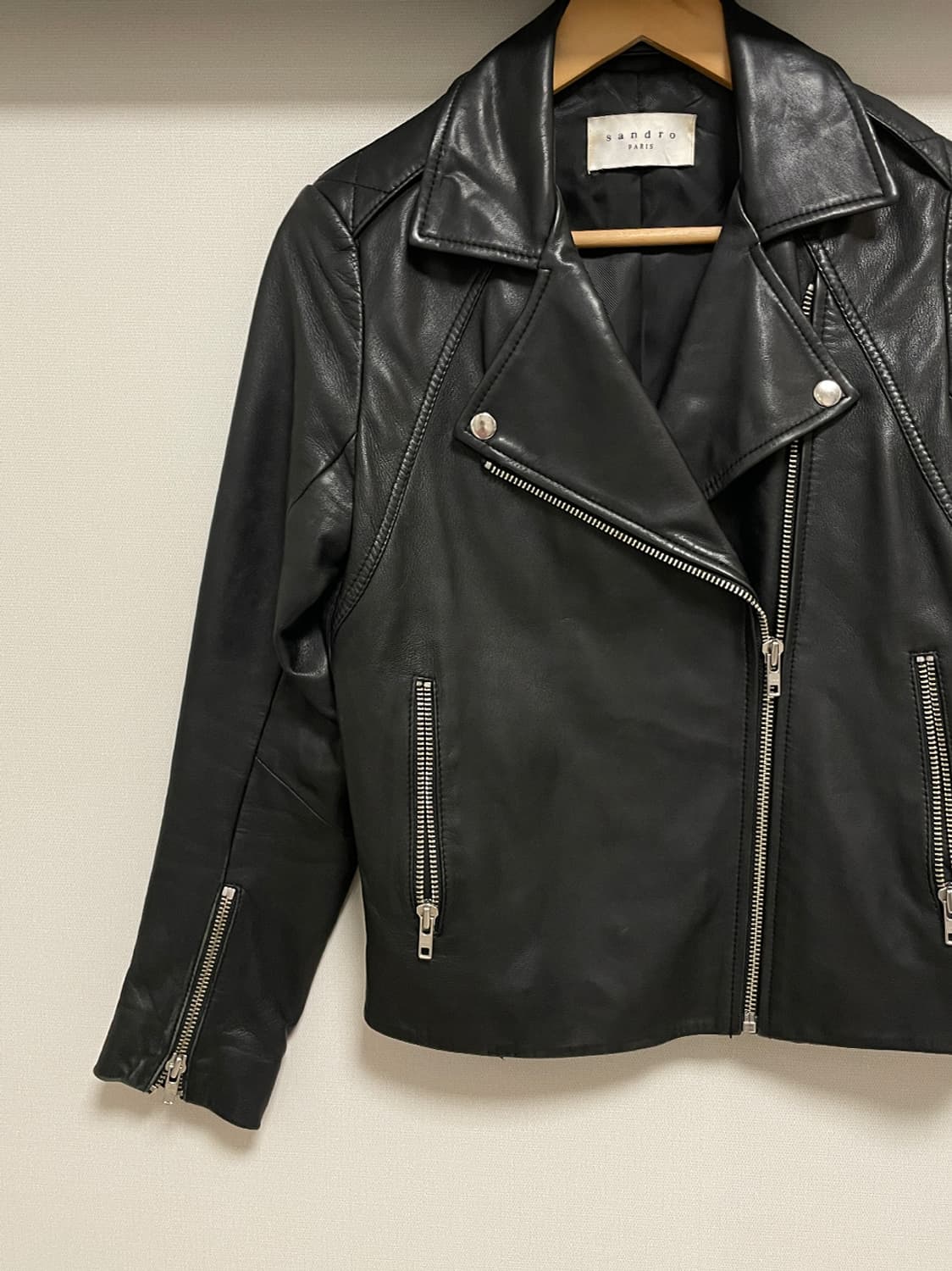 산드로 양가죽 자켓 상품이미지4