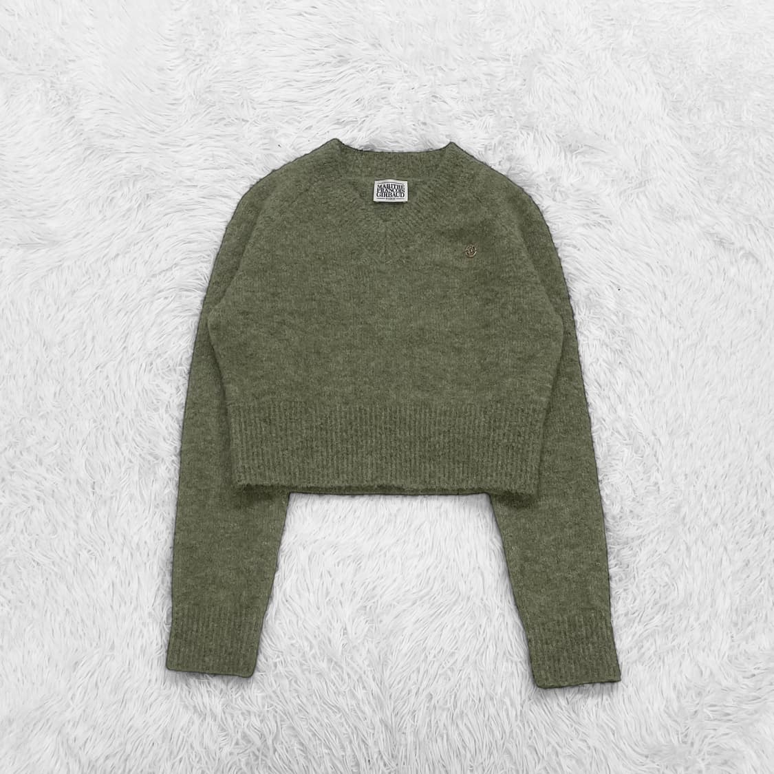 마리떼프랑소와저버 W 브이넥 크롭 니트 상품이미지2