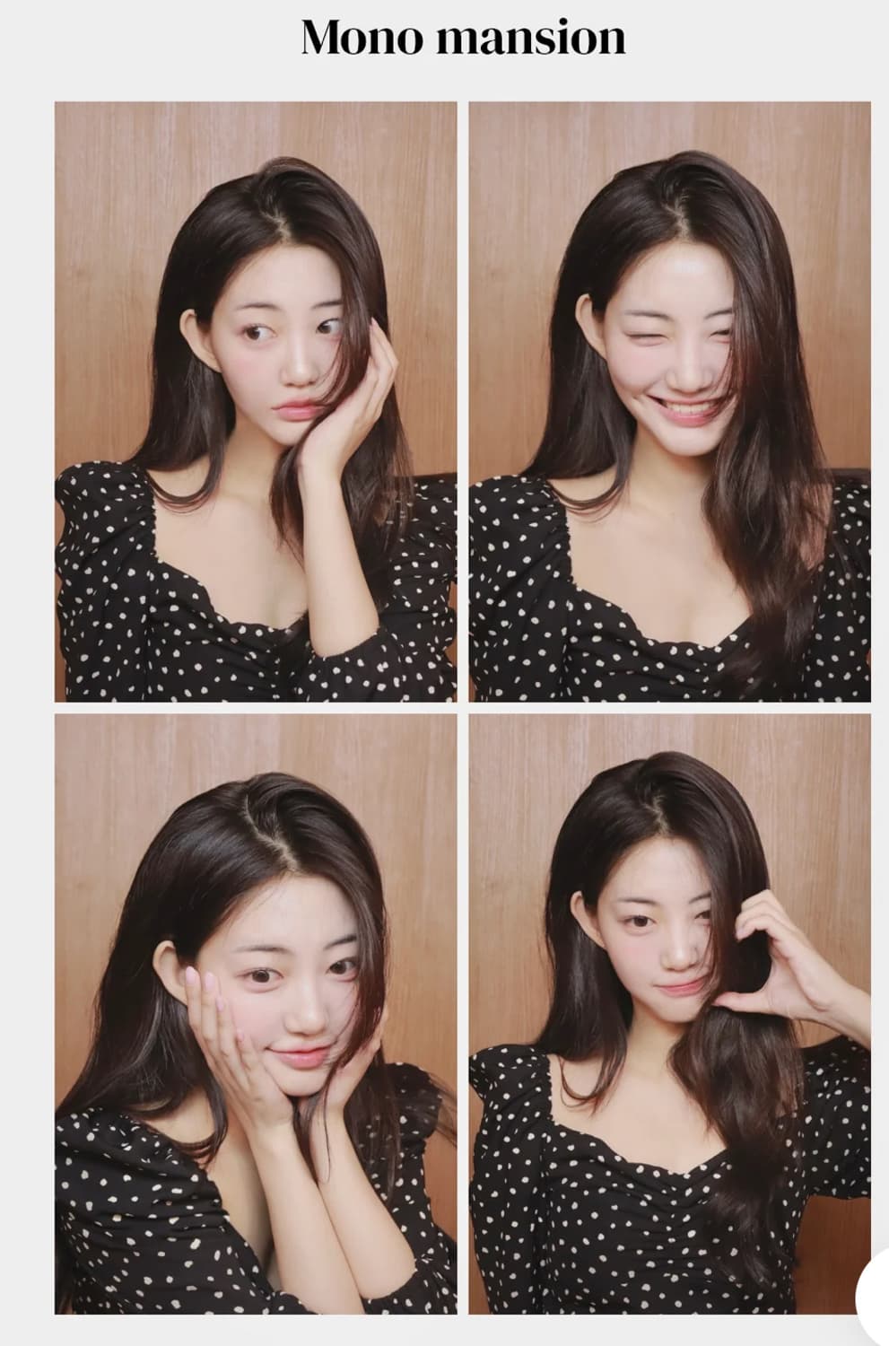 제니오 러블리 도트 블라우스 블랙 상품이미지1