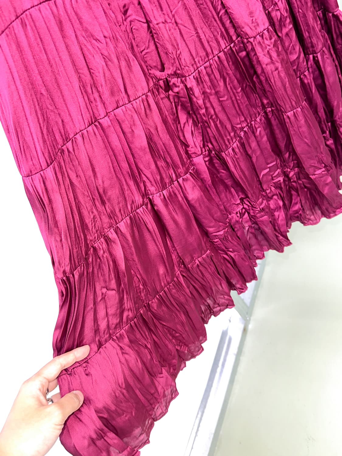 burgundy cancan skirt 상품이미지2