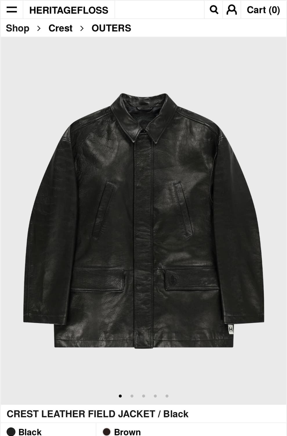 M) 헤리티지플로스 레더 필드 자켓 상품이미지9