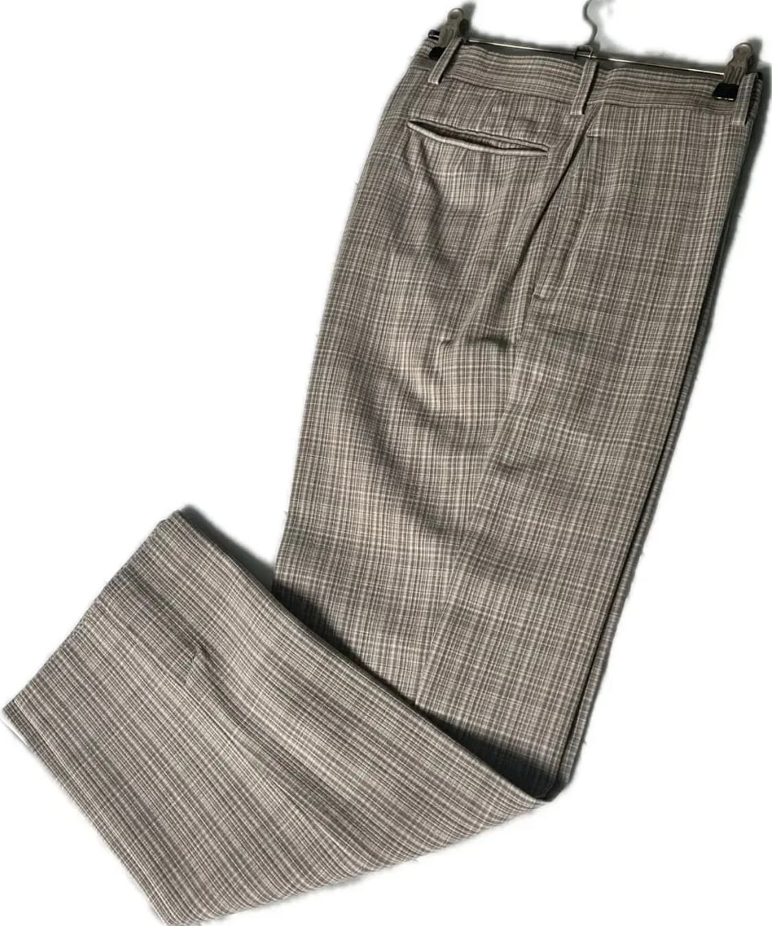 오라리 하드 트위스트 울 체크 슬랙스 3 상품이미지2