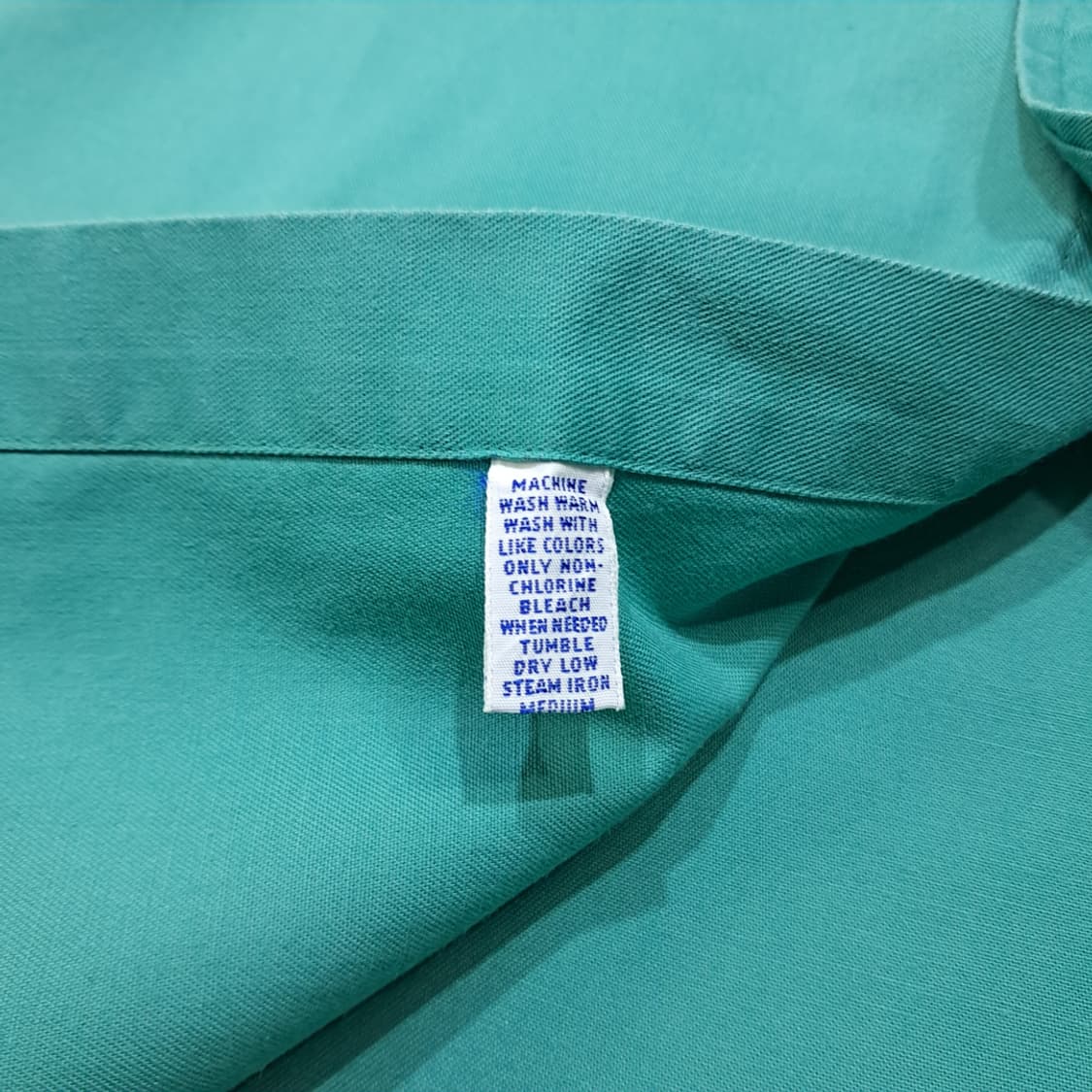 CL708 XL 폴로 90s 미국판 코튼 버튼다운 틸그린 셔츠 남방 상품이미지5