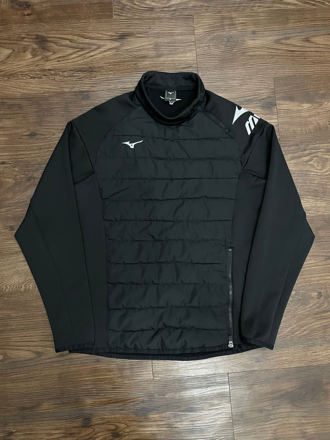 미즈노 MIZUNO 기모 패딩 피스테 웜업 블랙 상품이미지1