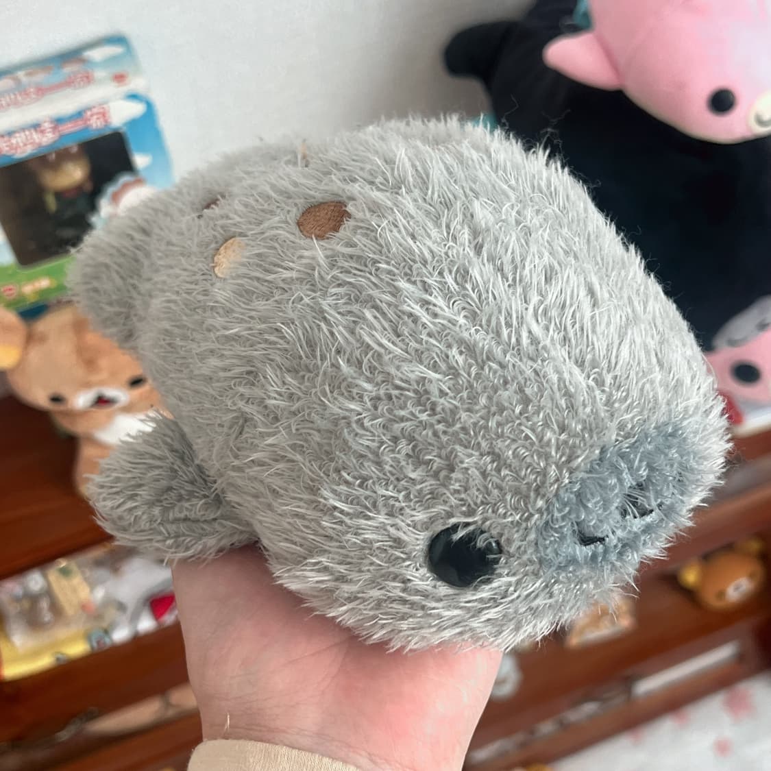 복슬 회색 마메고마 인형 상품이미지4