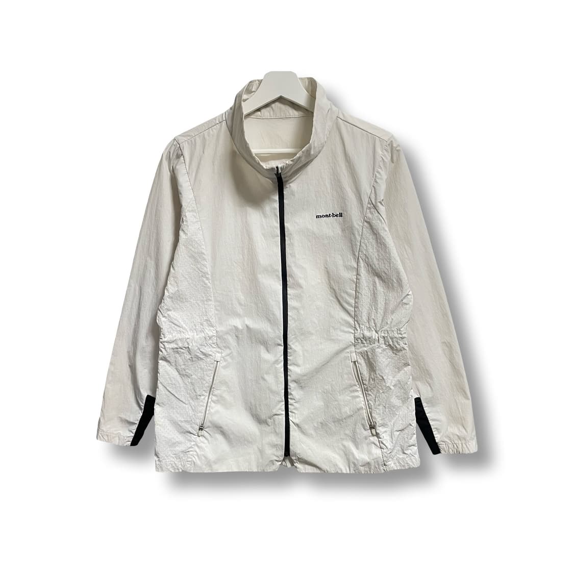 [M] 몽벨 화이트 경량 바람막이 자켓 상품이미지1
