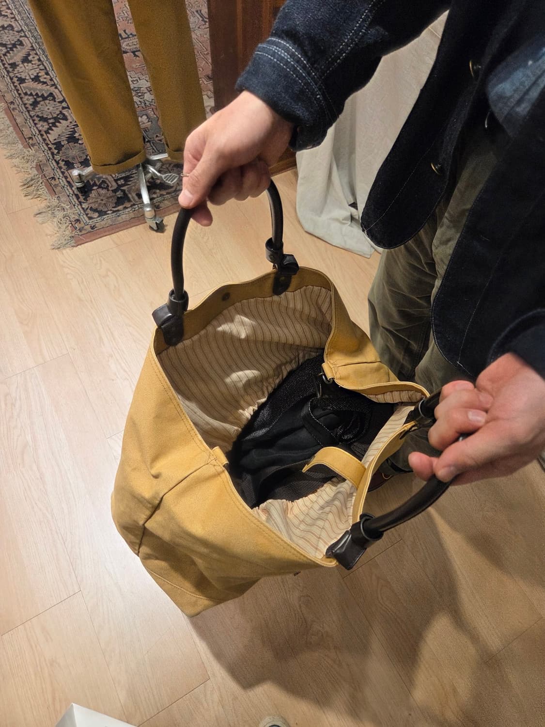 빈티지 토트백 샌드색 상품이미지3