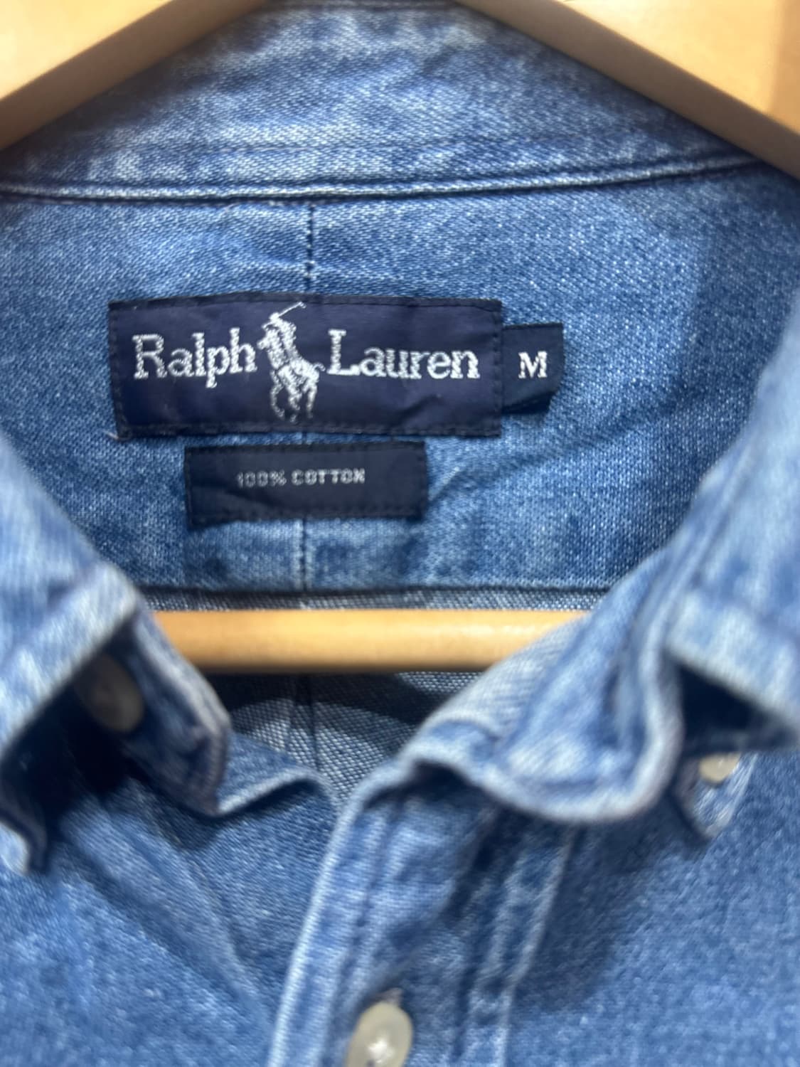 90s 폴로빈티지 데님셔츠 m 상품이미지3