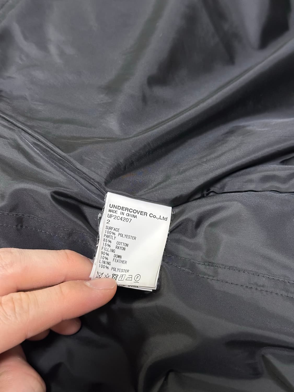 2사이즈 언더커버 23fw 스캡 패딩 상품이미지5