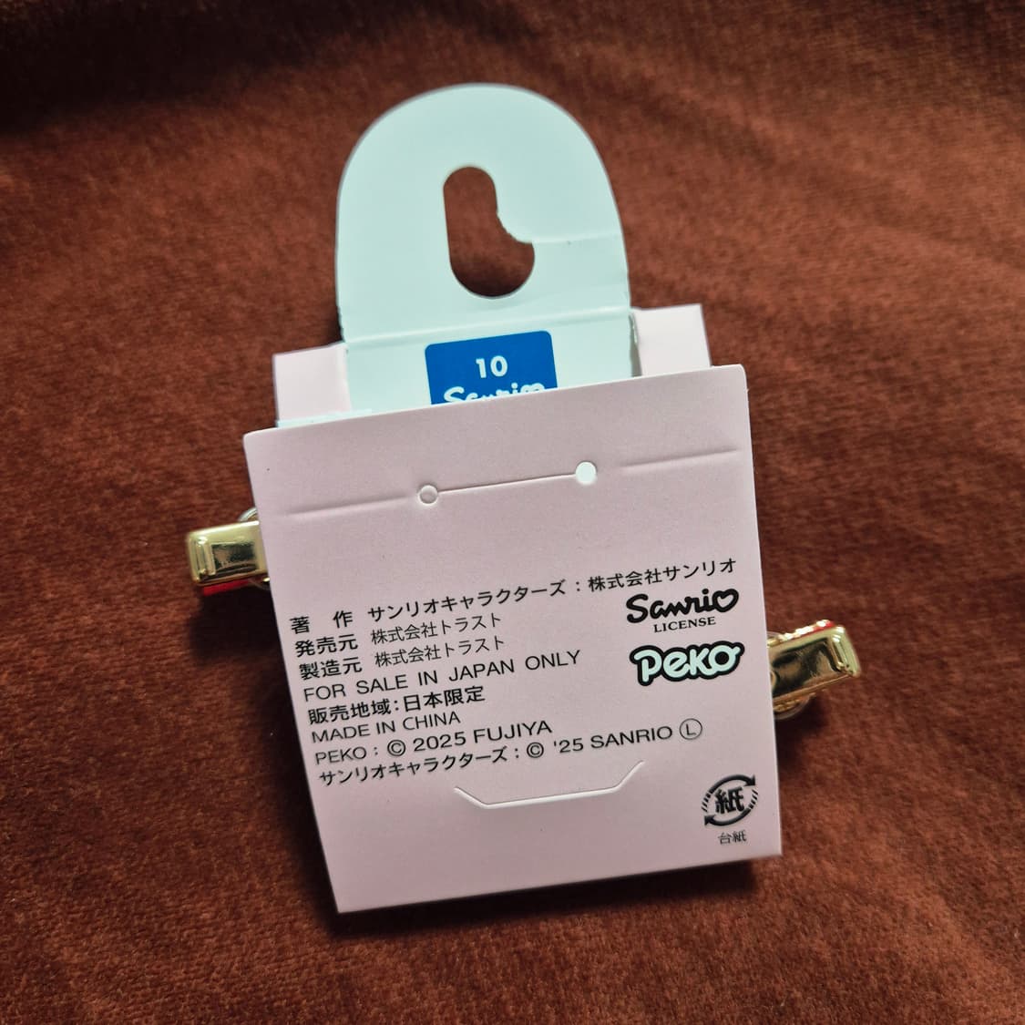 Hello kitty peko 헬로키티 페코 콜라보 헤어핀 새상품 상품이미지2