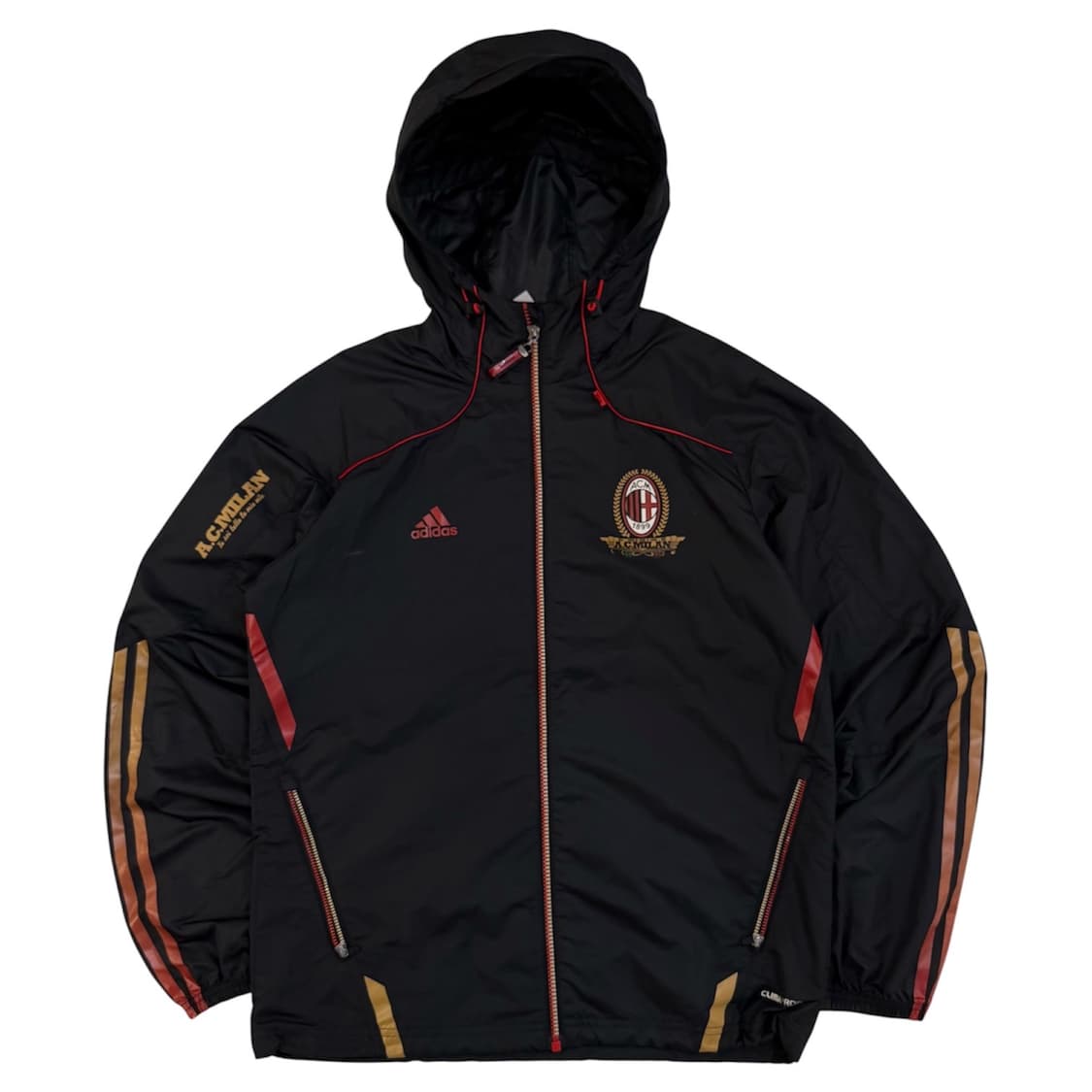 아디다스 10-11 AC밀란 후드 고프코어 바람막이 블랙 상품이미지1