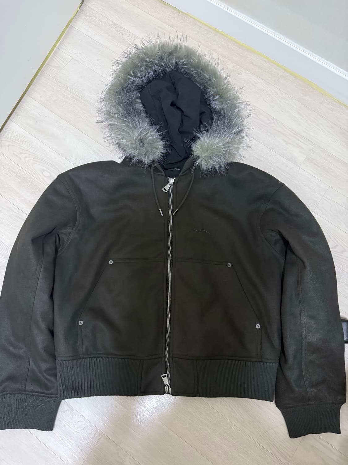 자라 스웨이드 퍼 패딩 자켓 상품이미지2