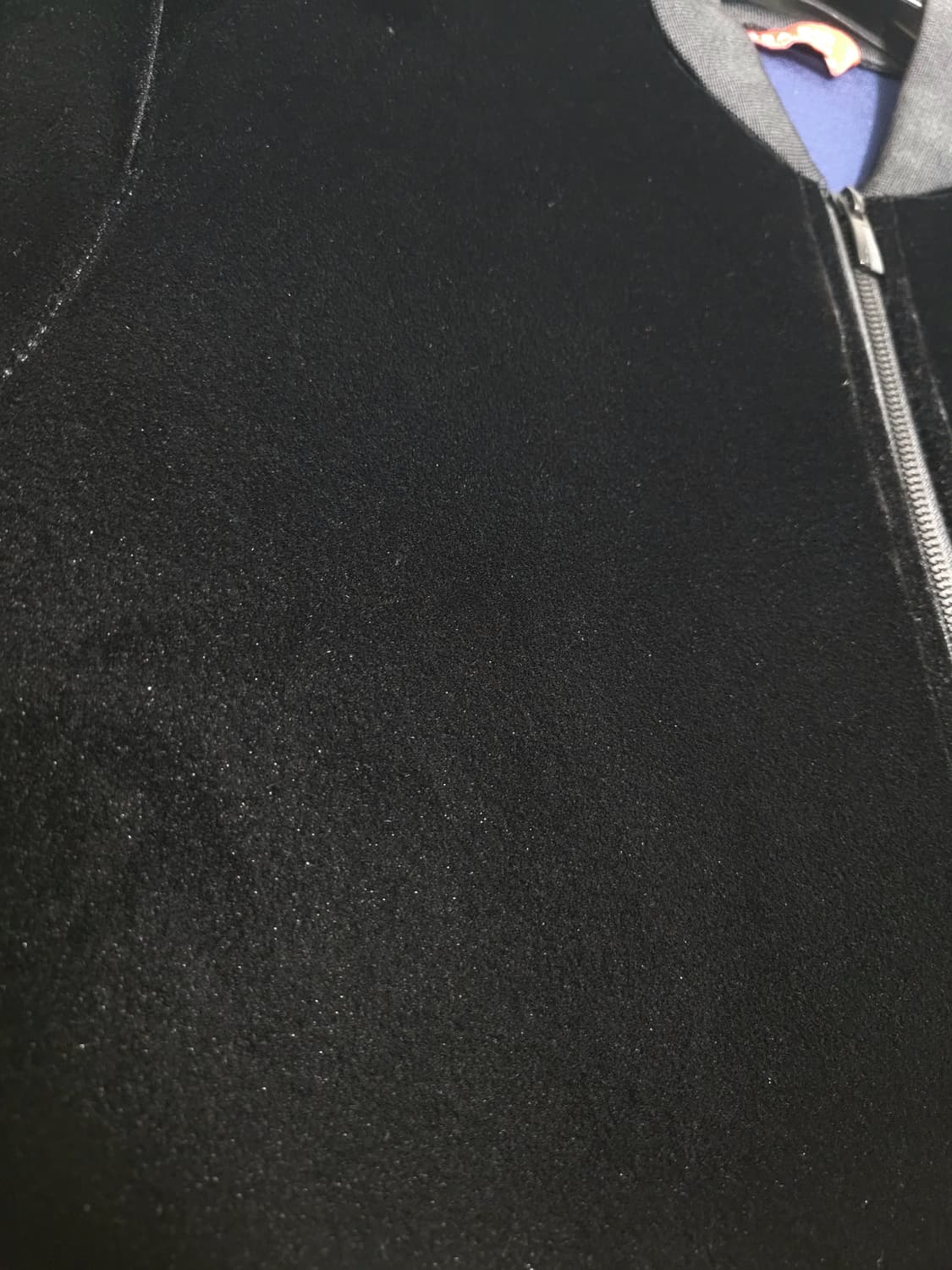 자라 벨벳 바시티 자켓 점퍼 블랙 L 상품이미지6