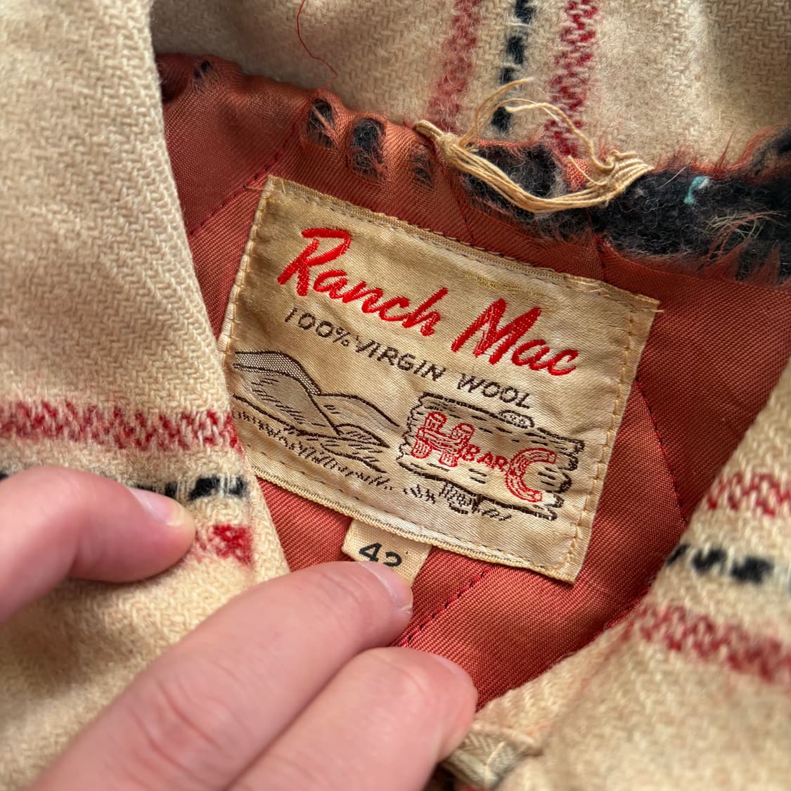 1960s HBARC Ranch Mac 버진 울 자켓 L 상품이미지7