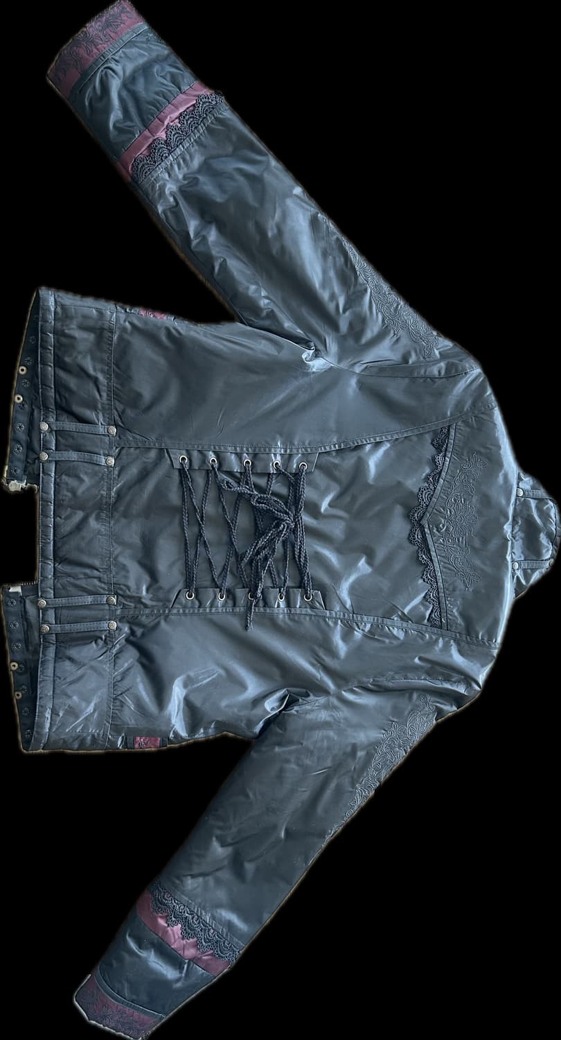 오즈 오네스트 고딕 코르셋 아일렛 퀼팅 자켓 상품이미지3