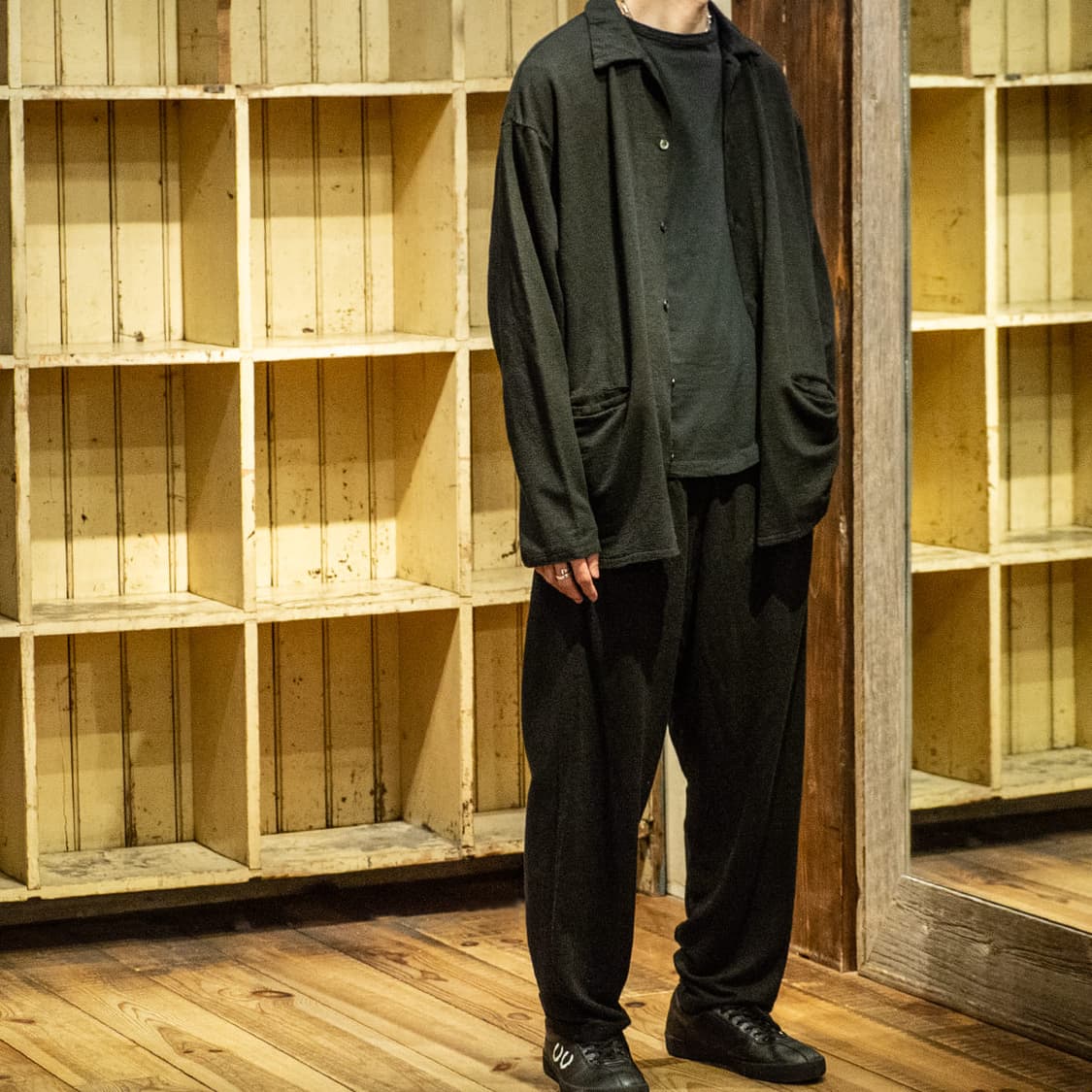 네스트로브컨팩트 린넨 인레이 셔츠 가디건 상품이미지3