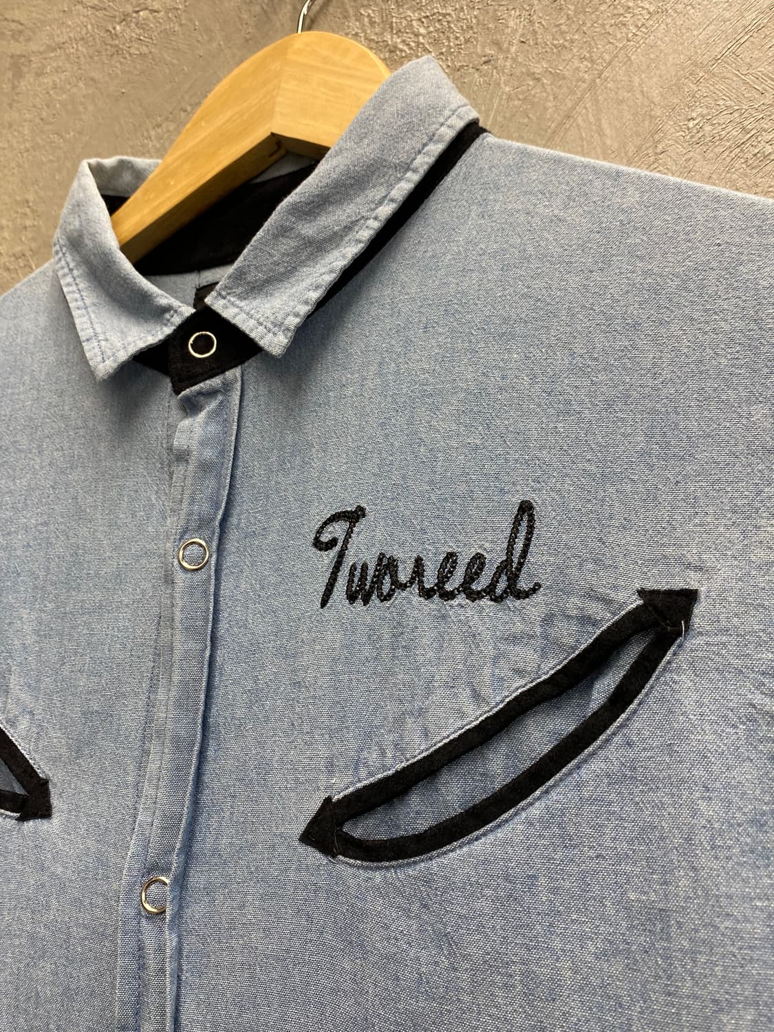 [M] Beams Heart x tworeed 빈티지 샴브레이 셔츠 상품이미지3