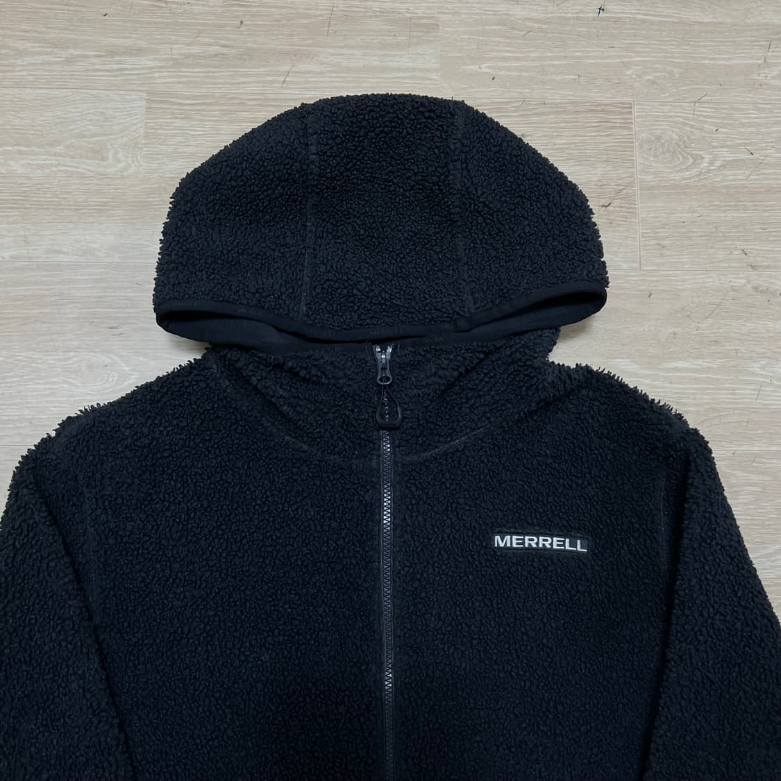 머렐 와펜 뽀글이 후리스 플리스 후드자켓 [블랙] L/100 상품이미지2
