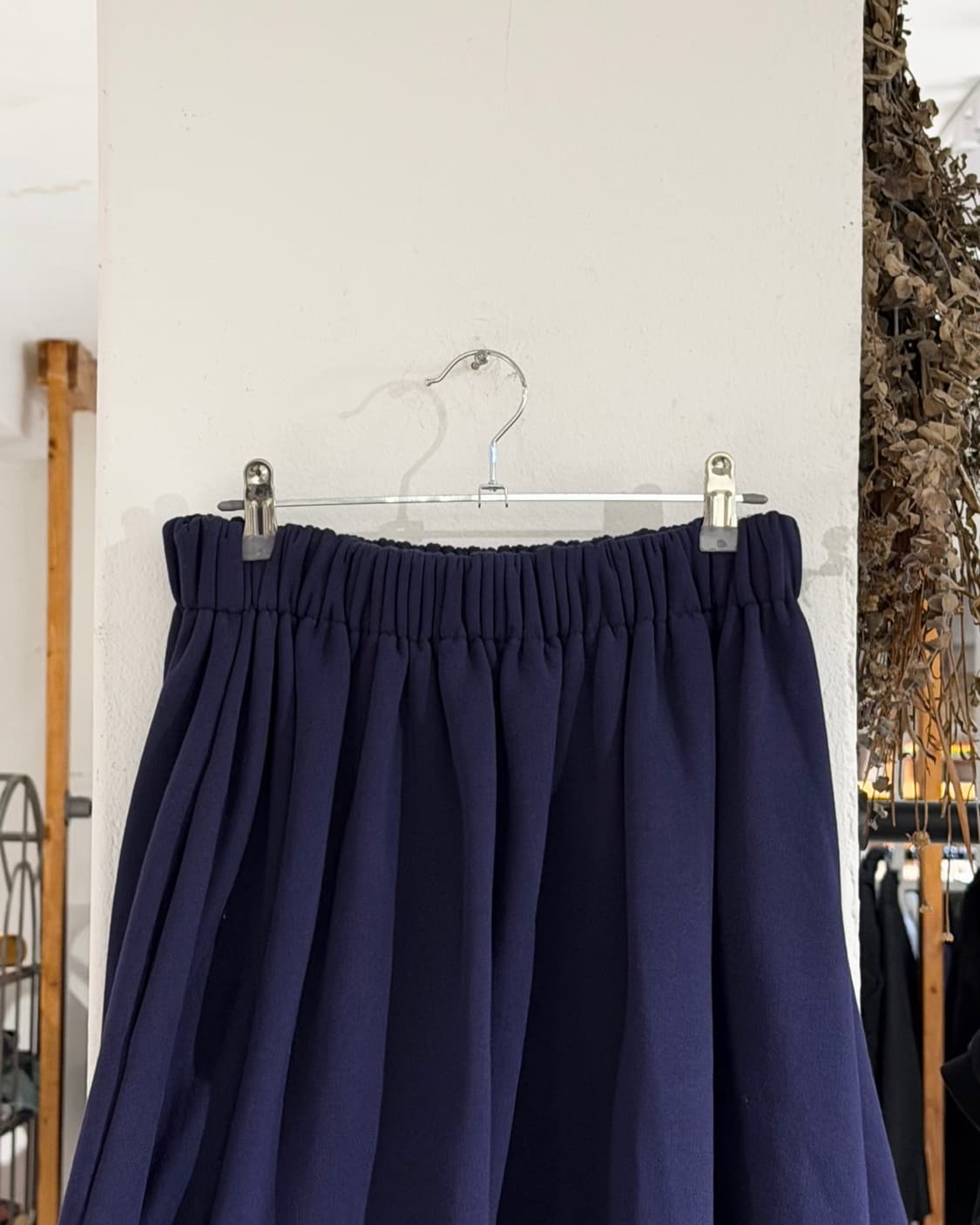 마르니 네이비 기모 플레어 스커트 상품이미지2