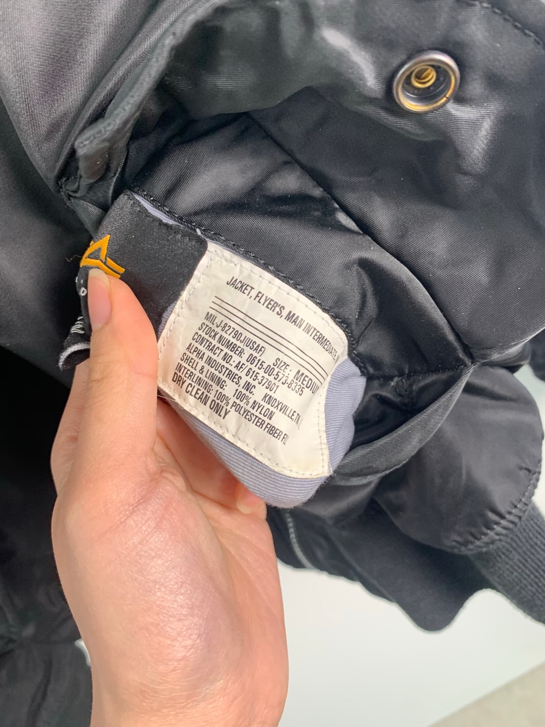 알파인더스트리 블랙 건메탈 리버시블 ma-1 항공점퍼 상품이미지8