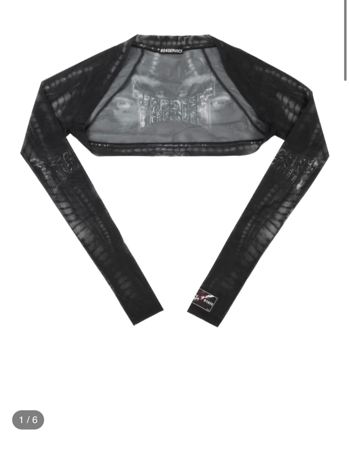 새거MESH BOLERO CARDIGAN IN BLACK  볼레로 가디건 상품이미지1