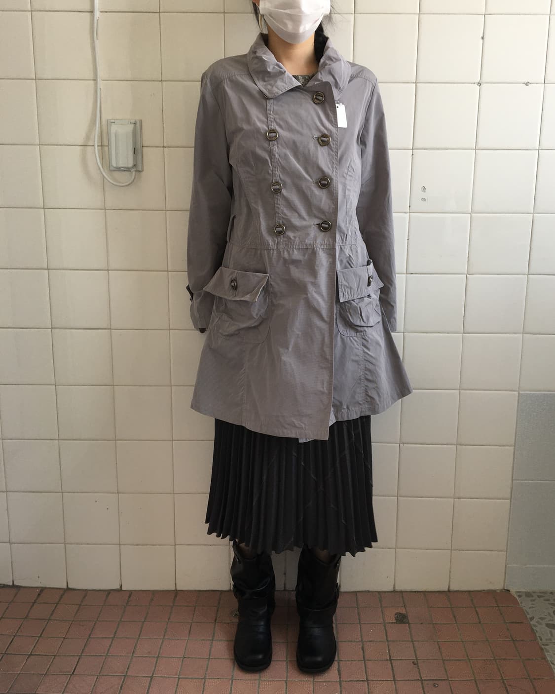 Double button trench coat 상품이미지6